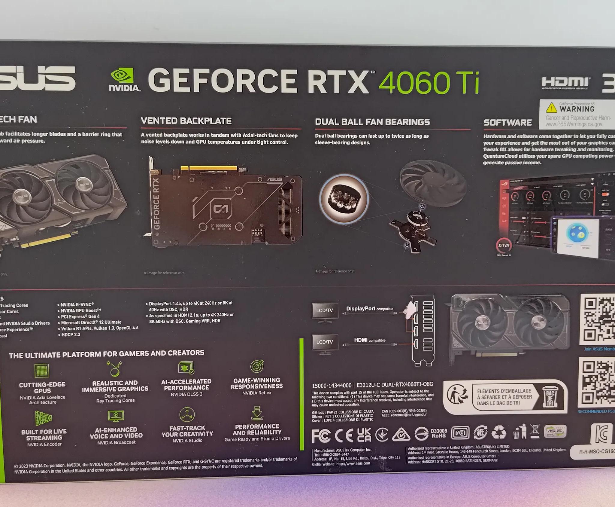 Asus Dual OC RTX 4060Ti