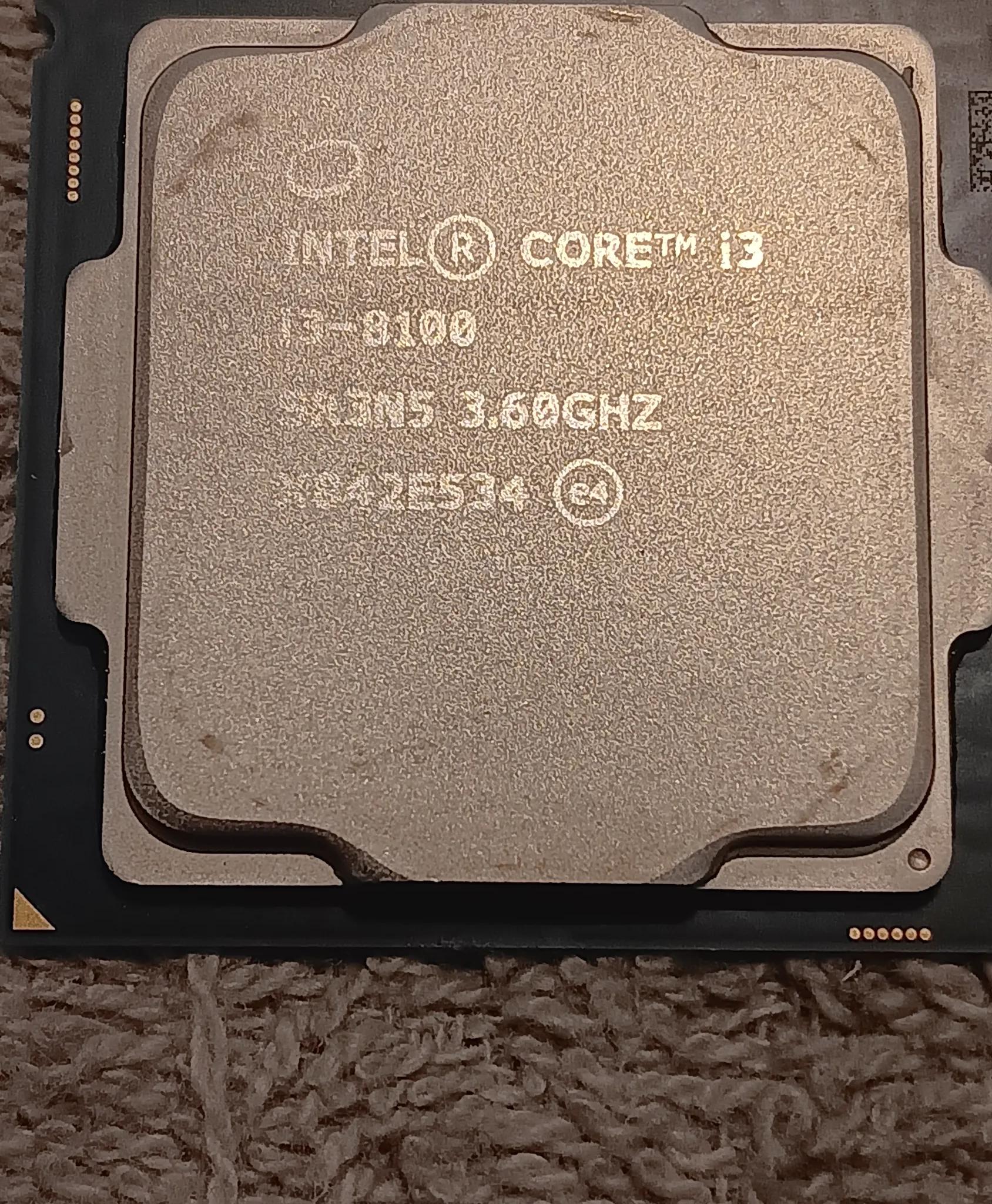 Intel Core i3-8100 SR3N5 3.6GHz 4 Core Processor