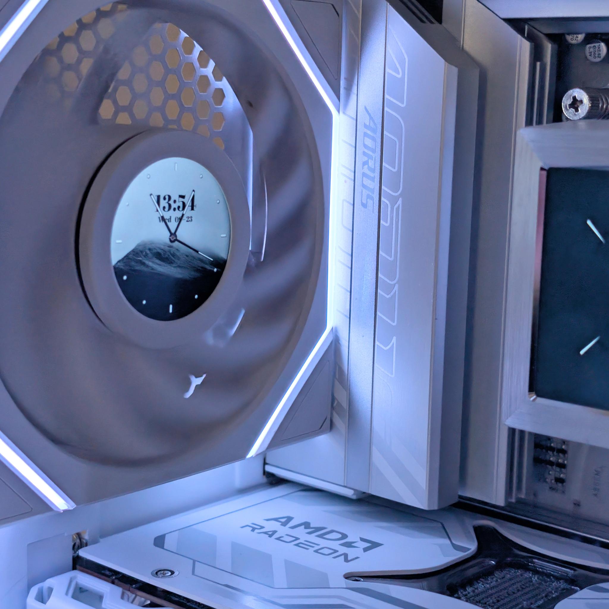 💎 Liquid Crystal 💎 Ryzen 7 7800X3D • RX 9070 XT • 32GB DDR5 • 6 LCD Screens • 2TB NVMe
