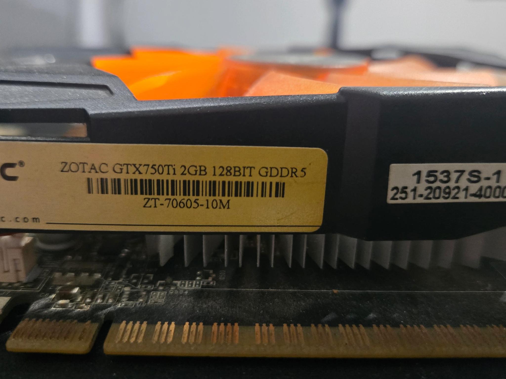 Zotac GTX 750 Ti 2 gig