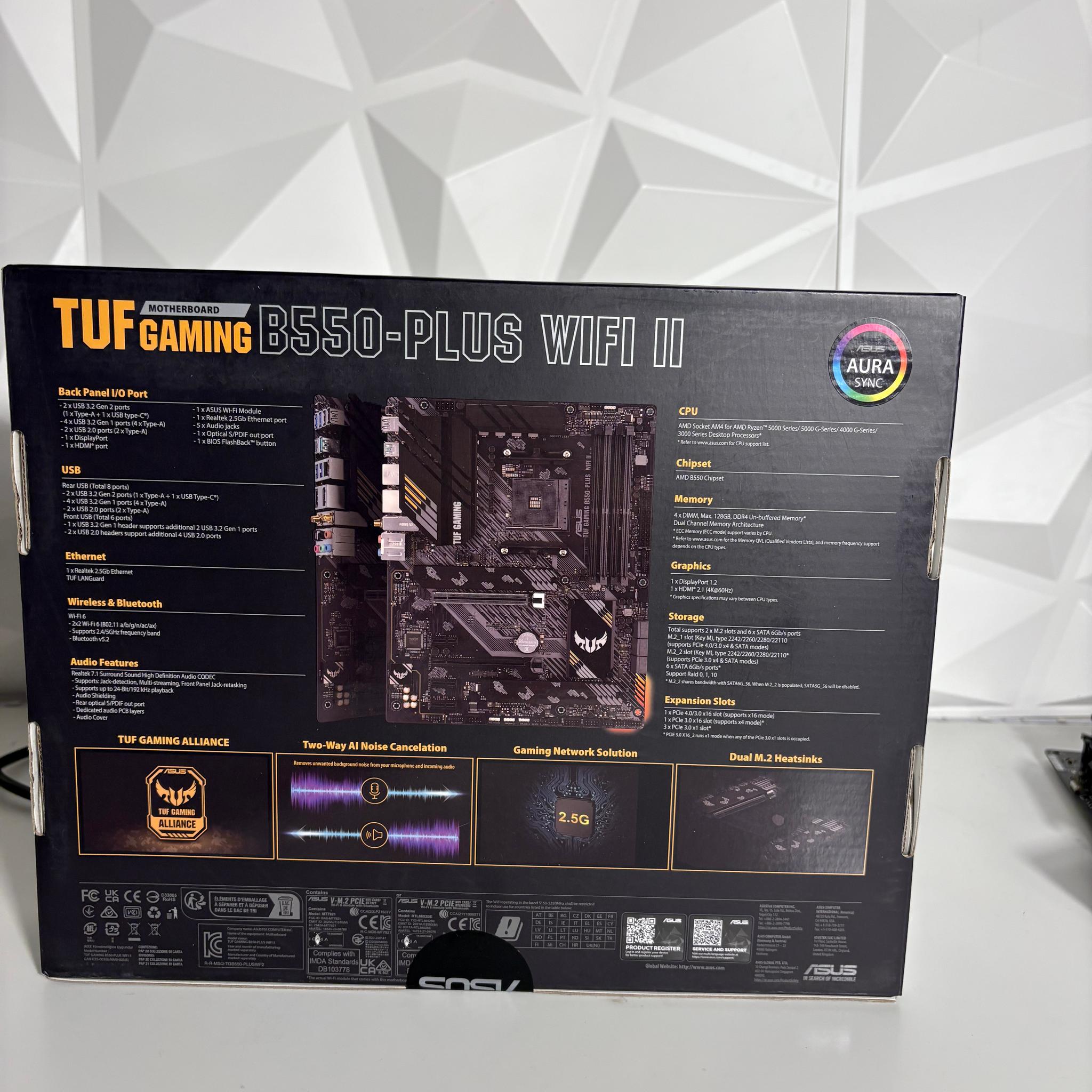 ASUS TUF B550 Plus Wi-Fi Motherboard. BNIB Sealed