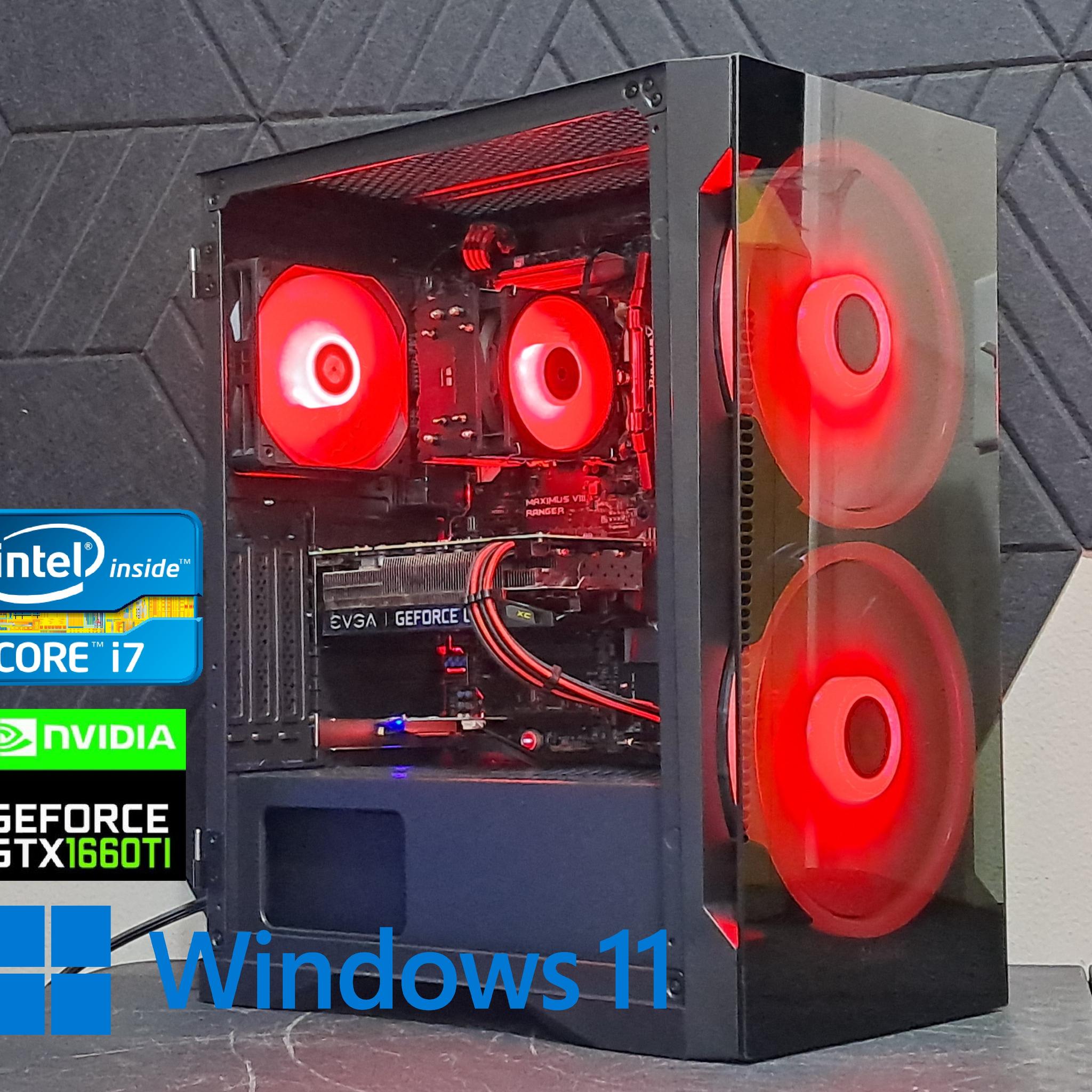 🐦‍🔥Mad ROG Gaming PC🐦‍🔥Intel Core i7-6700 | GTX 1660 Ti | 16GB DDR4 | 750GB SSD | WiFi