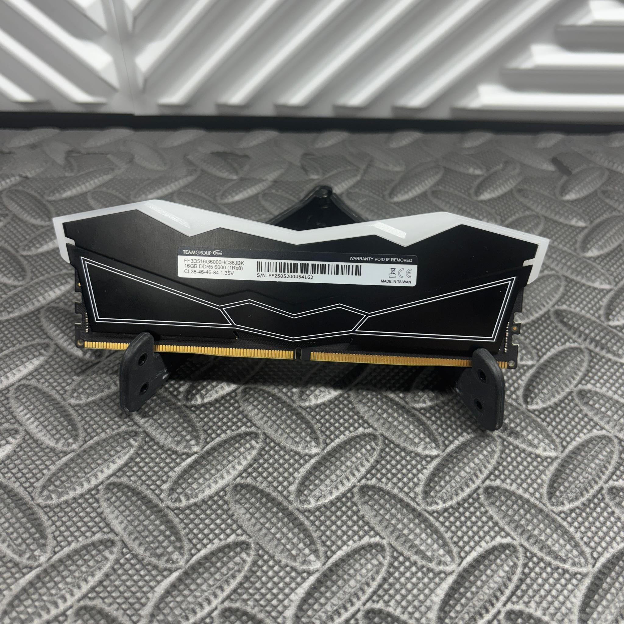 TEAMGROUP T-Force Delta RGB 16GB DDR5-6000 CL38 Desktop RAM | White | FF3D516G6000HC38JBK