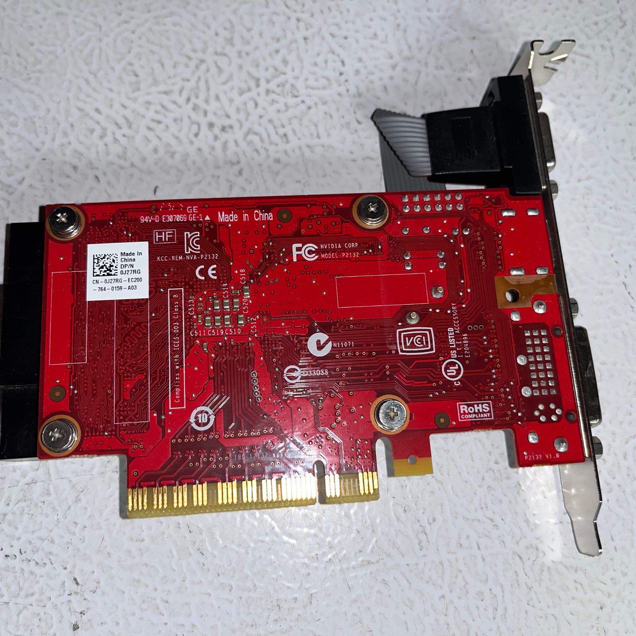 Dell NVIDIA GeForce GT 730 2GB DDR3 Graphics Card – Full‑Height Bracket – Tested