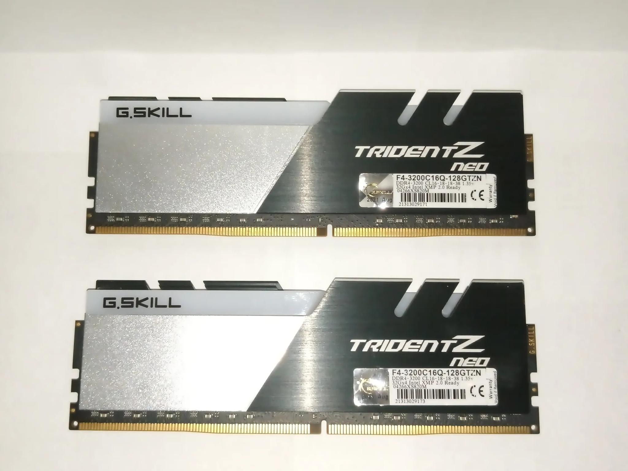 G.SKILL Trident Z Neo 64GB (2x32GB) 3200MHz CL16 DDR4