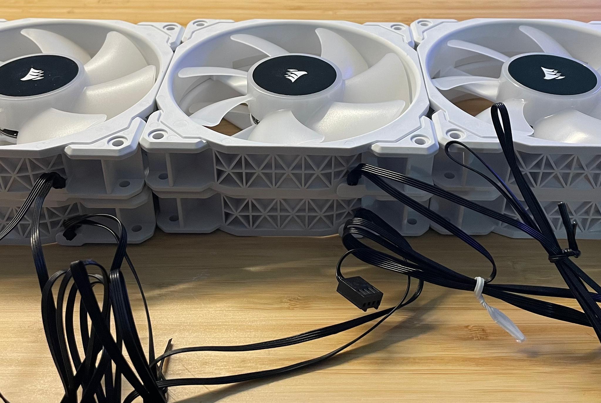 Corsair White ML120 RGB Fans