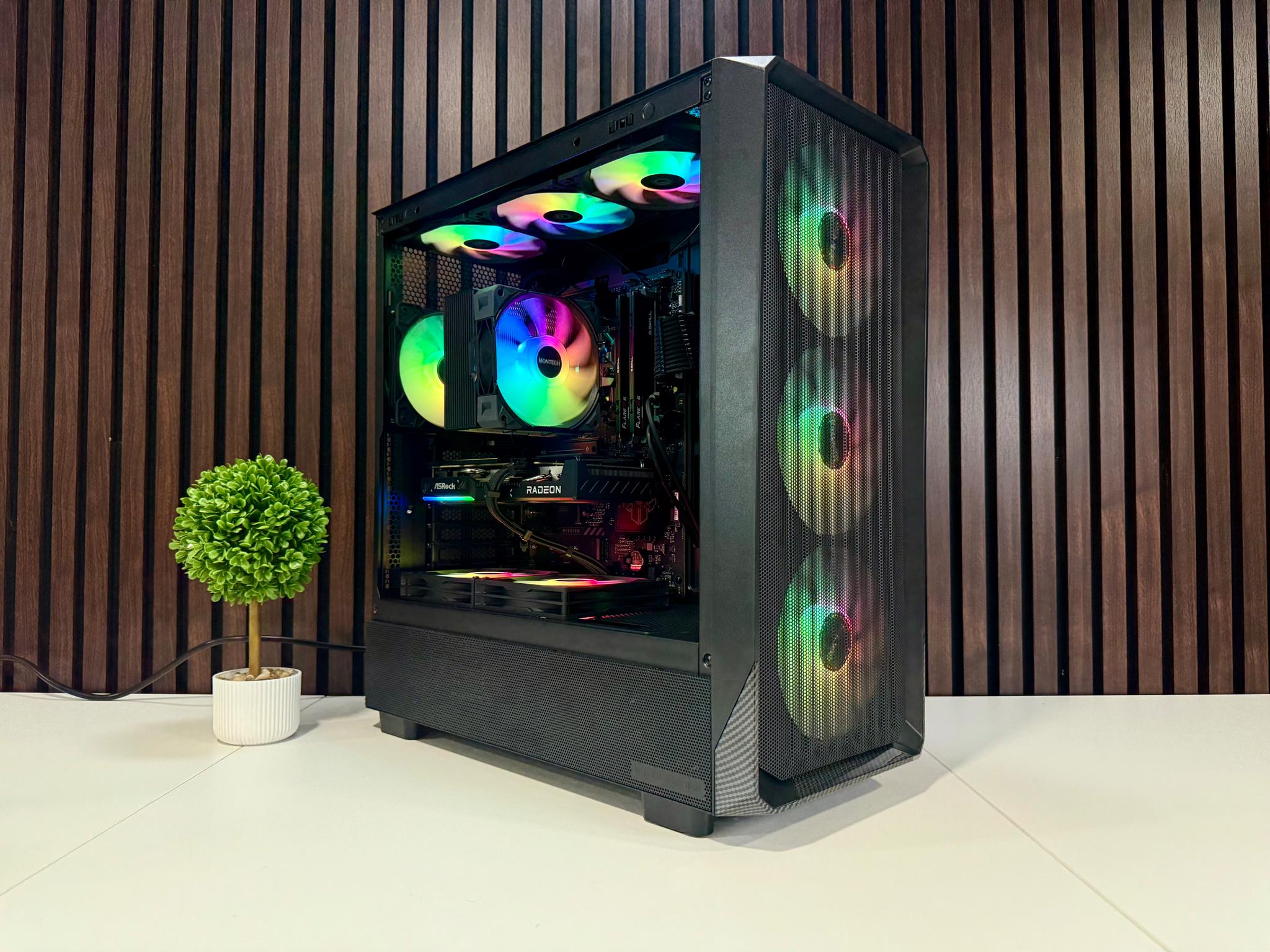 9060XT 16GB | Ryzen 7600X3D | 32GB DDR5 | 1TB SSD | 800W Gold PSU | ARGB Fans | Windows 11