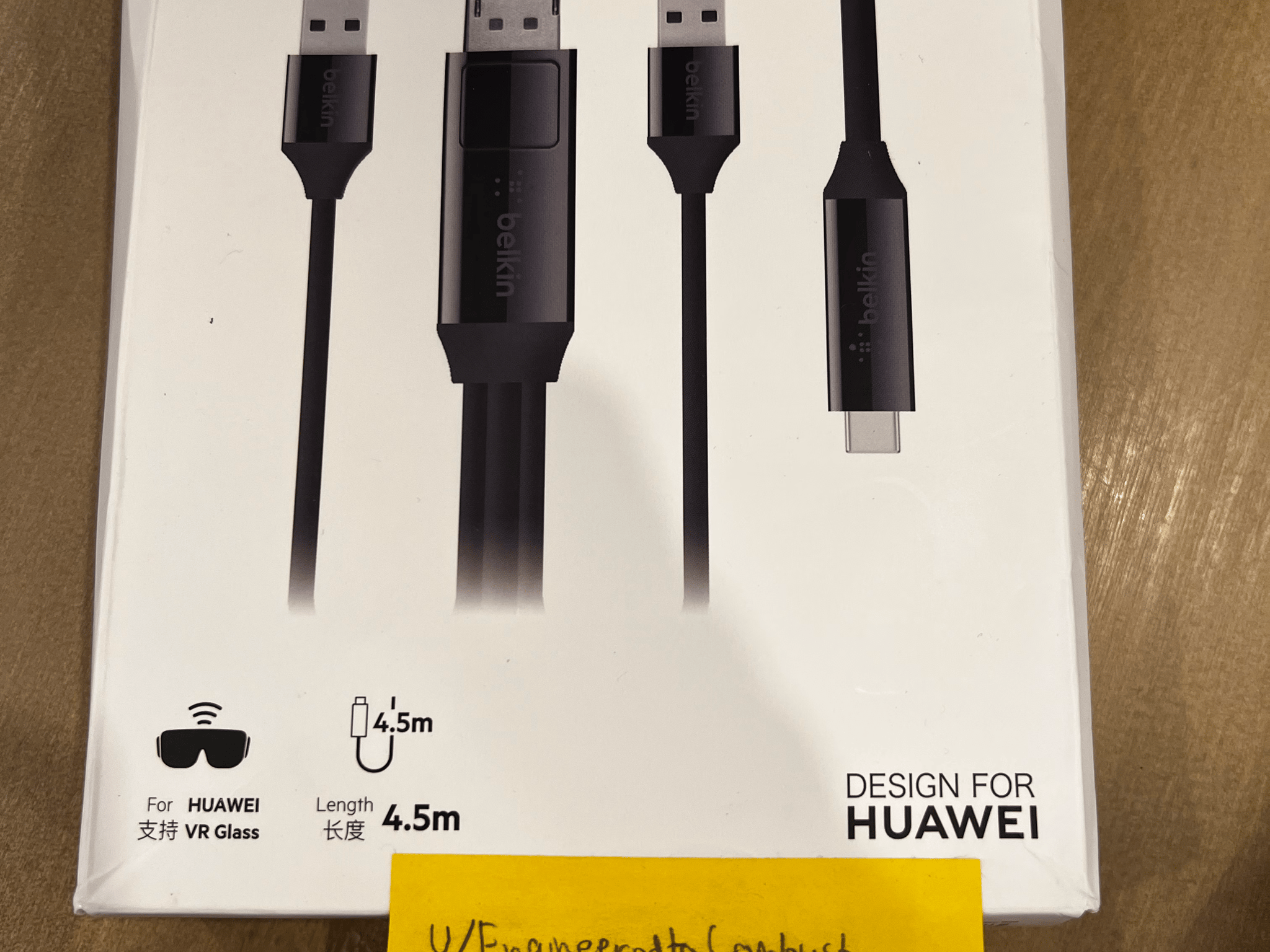 Belkin Charge and Sync Cable for USB-C monitor or VR
