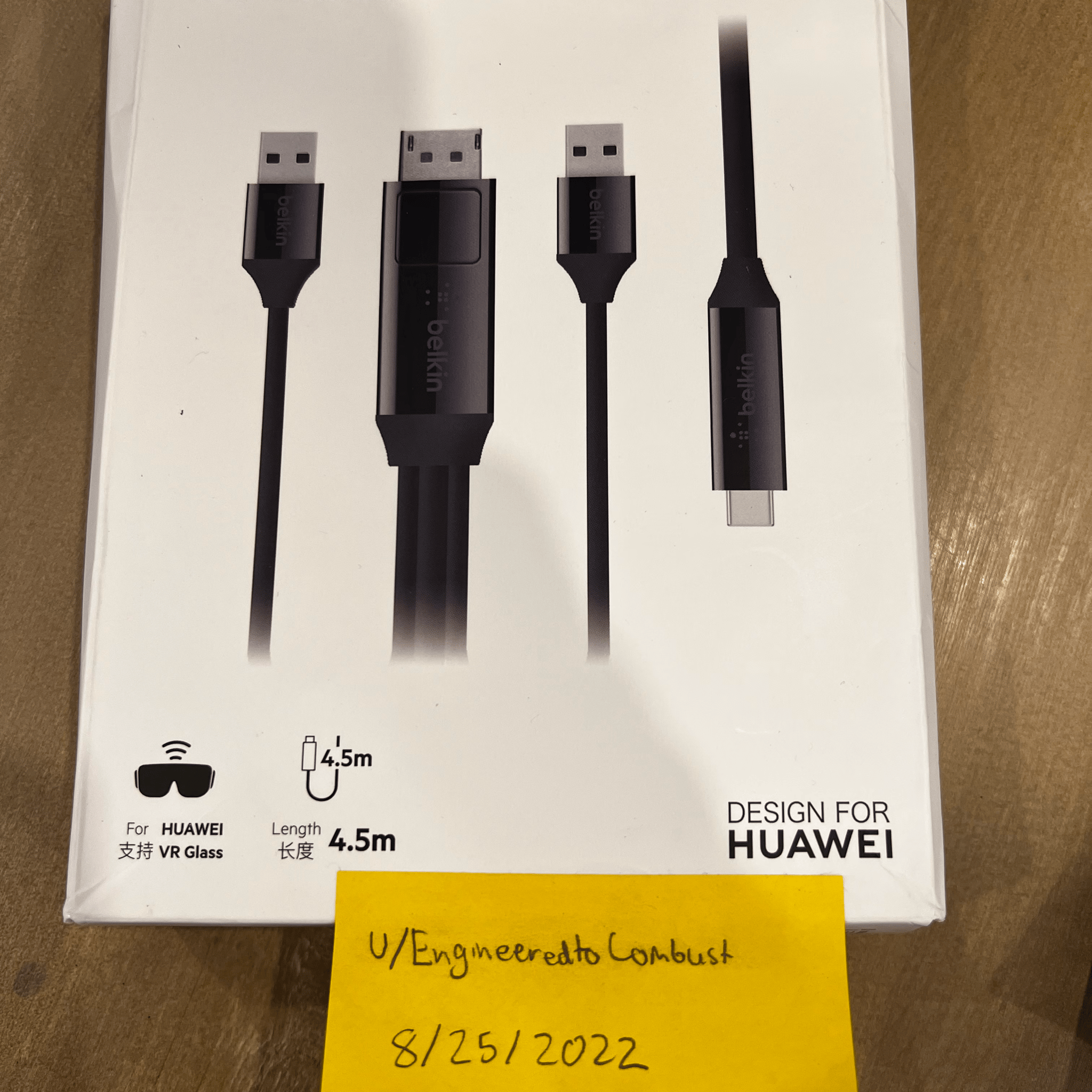 Belkin Charge and Sync Cable for USB-C monitor or VR