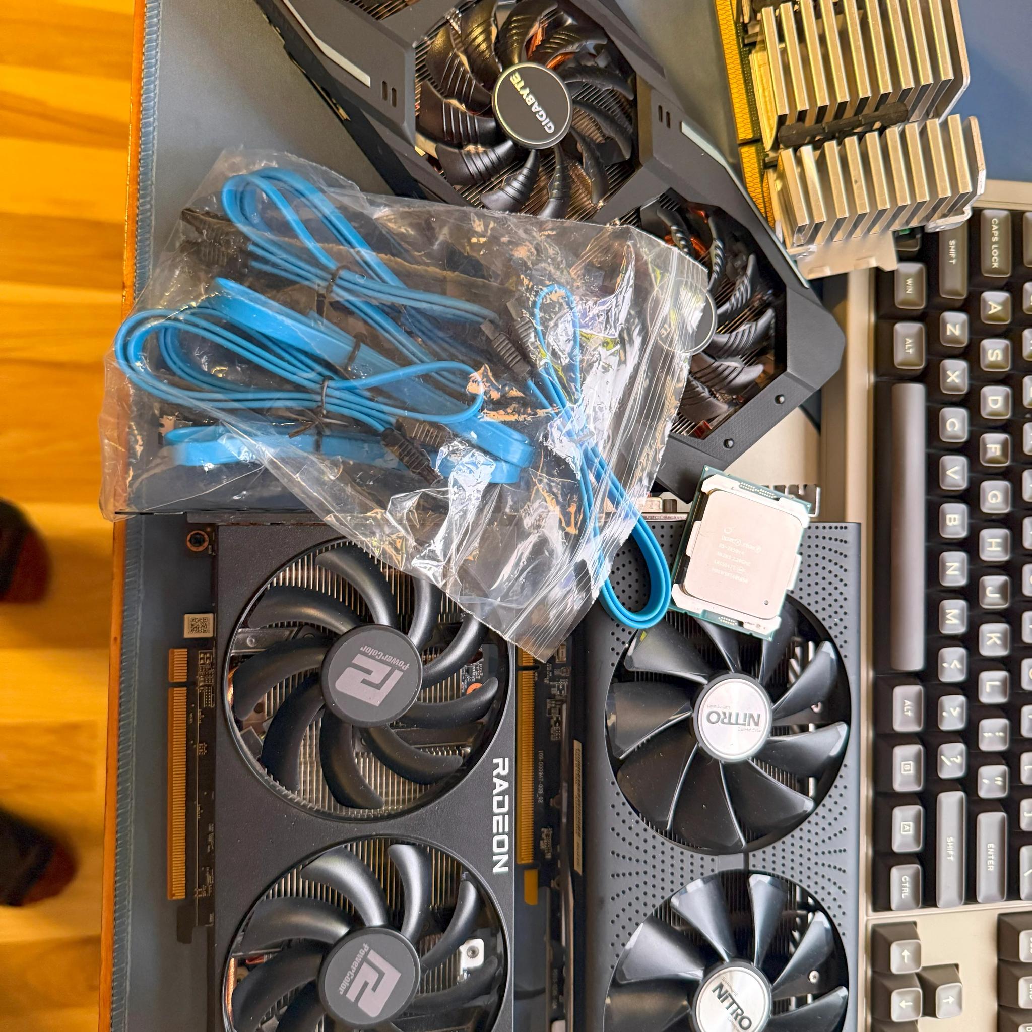 GPU Fort Stacking Kit! At least 3 GPUs you can stack and play games with!