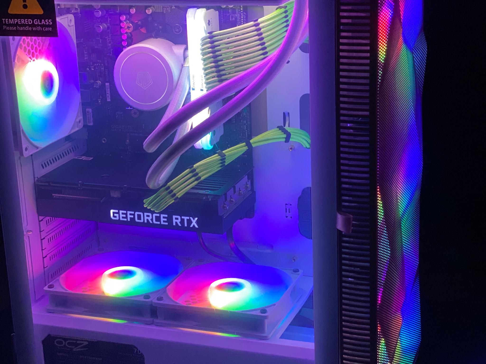 (Liquid Cooled) Ryzen 7-RTX 3060ti-1TB NVMe SSD-2TB HDD-16GB
