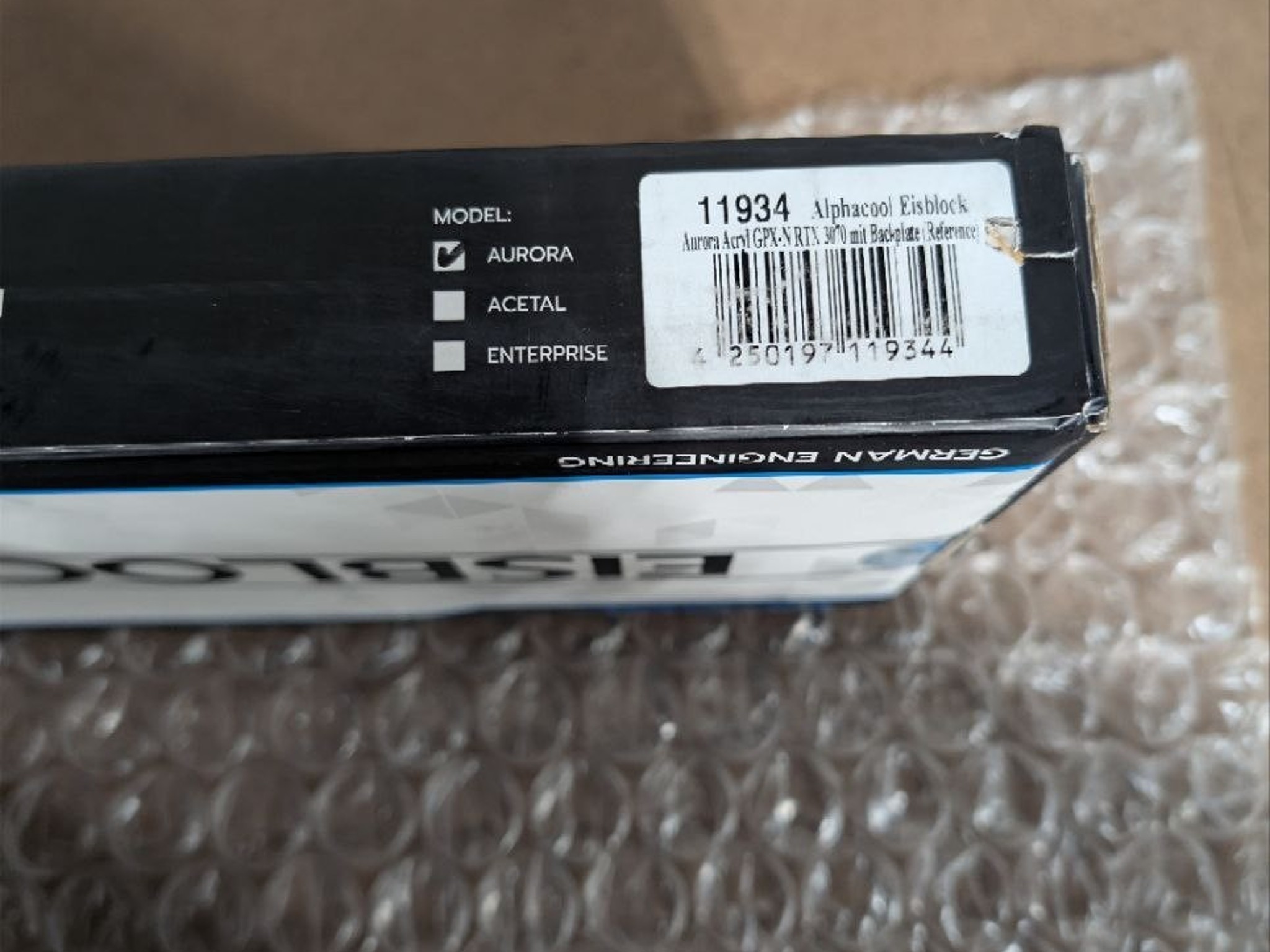 Alphacool Eisblock Aurora Acryl GPX-N RTX 3070 Reference with Backplate (11934)
