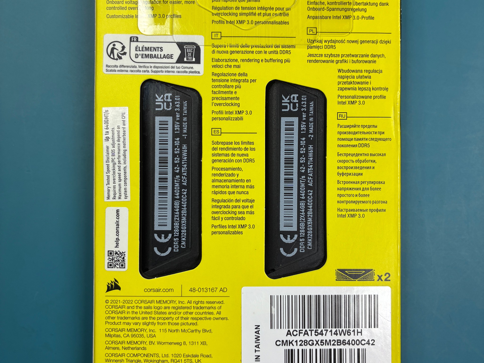 Corsair Vengeance DDR5 128GB kit (Memory)
