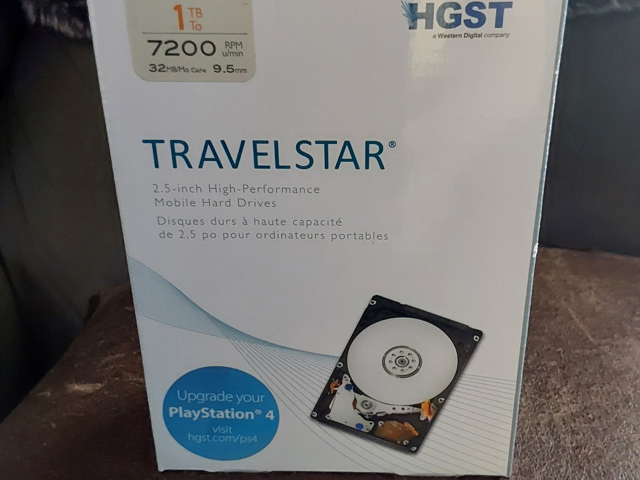 NEW HGST (Hitachi) Travelstar 1TB SATA 2.5” Internal Mobile/Laptop Hard Drive