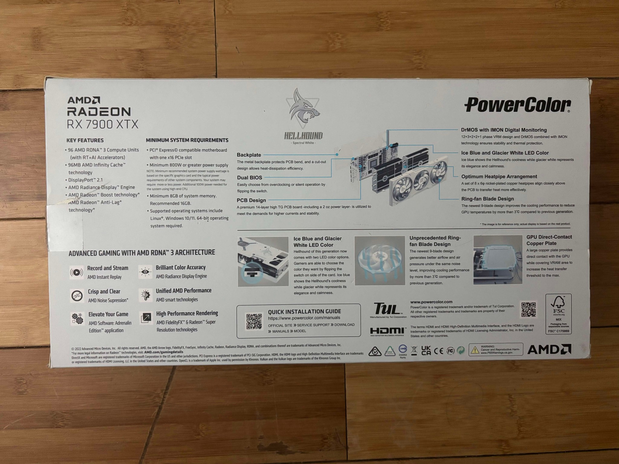 PowerColor Hellhound Spectral White Radeon RX 7900 XTX