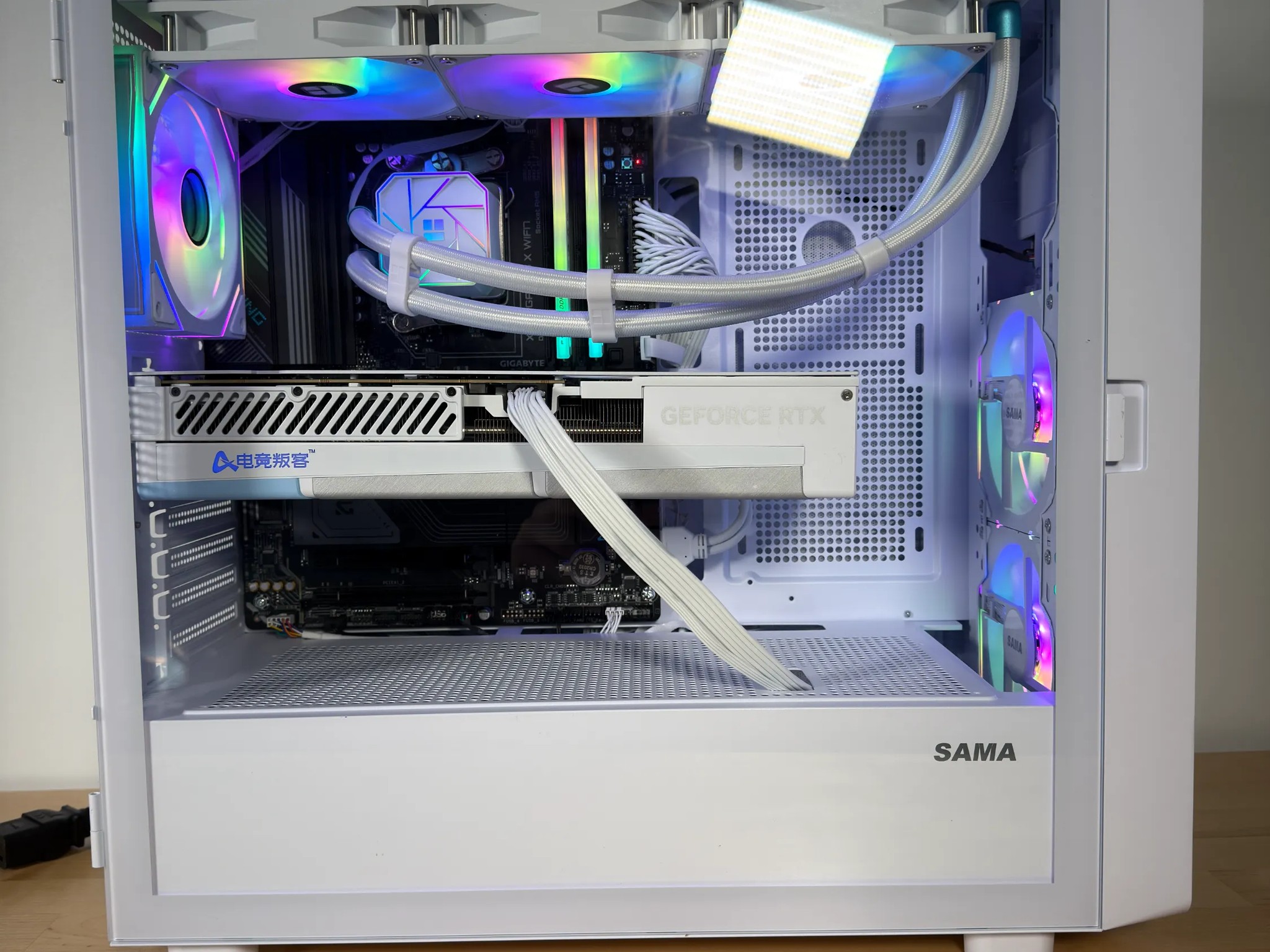 RTX 4080 Ryzen 9800X3D Gaming PC with Customizable Screen