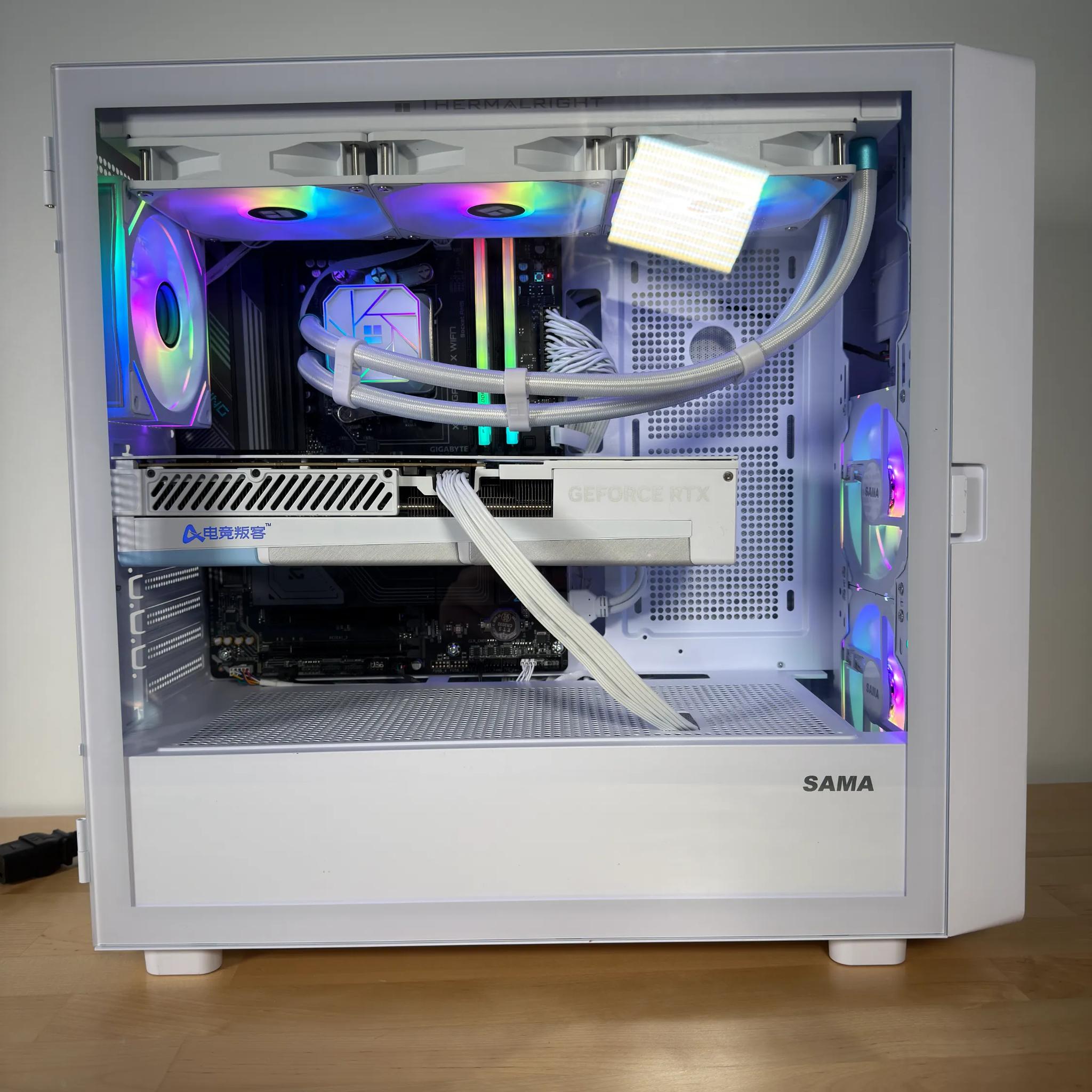 RTX 4080 Ryzen 9800X3D Gaming PC with Customizable Screen