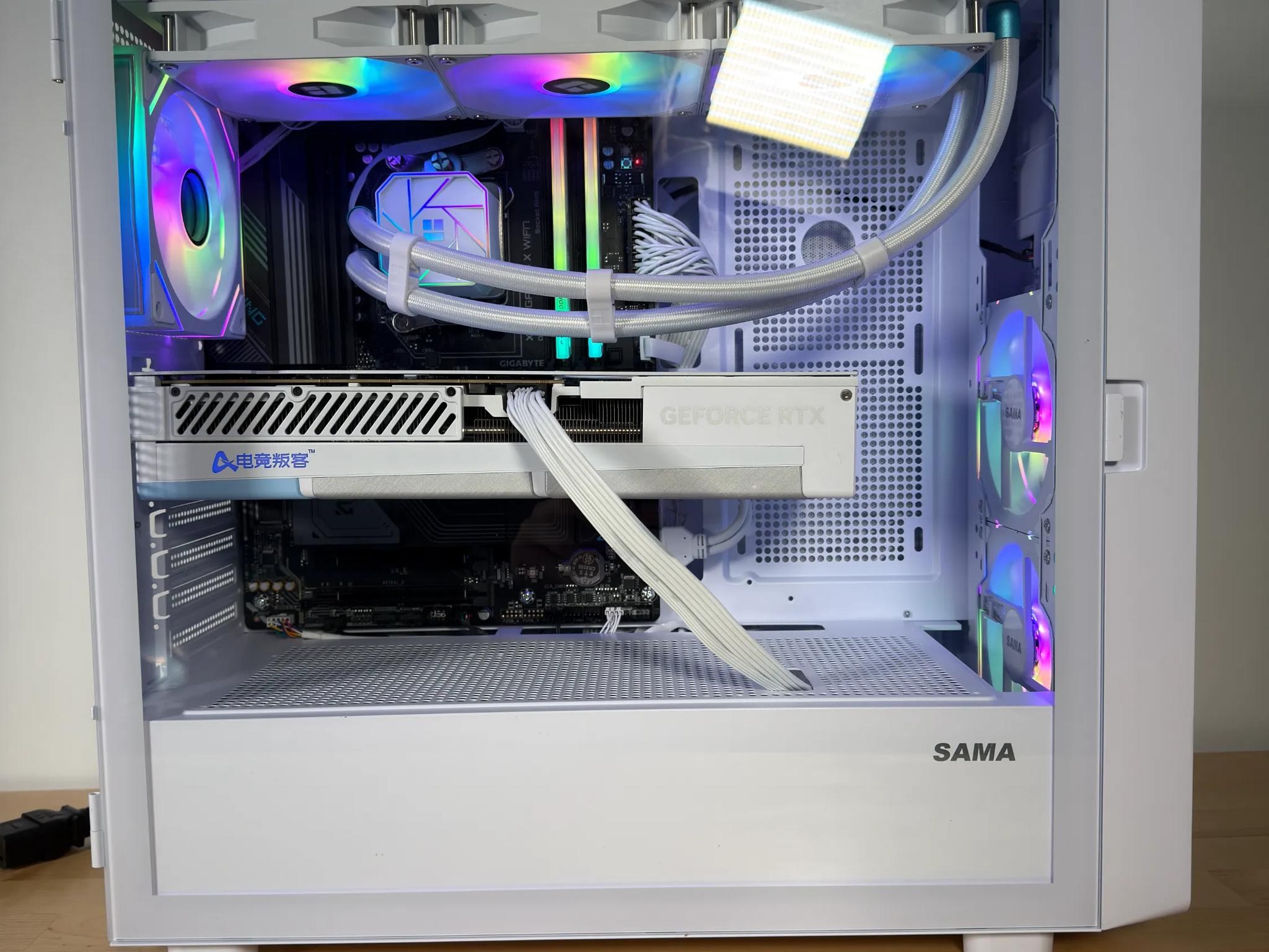 RTX 4080 Ryzen 9800X3D Gaming PC with Customizable Screen