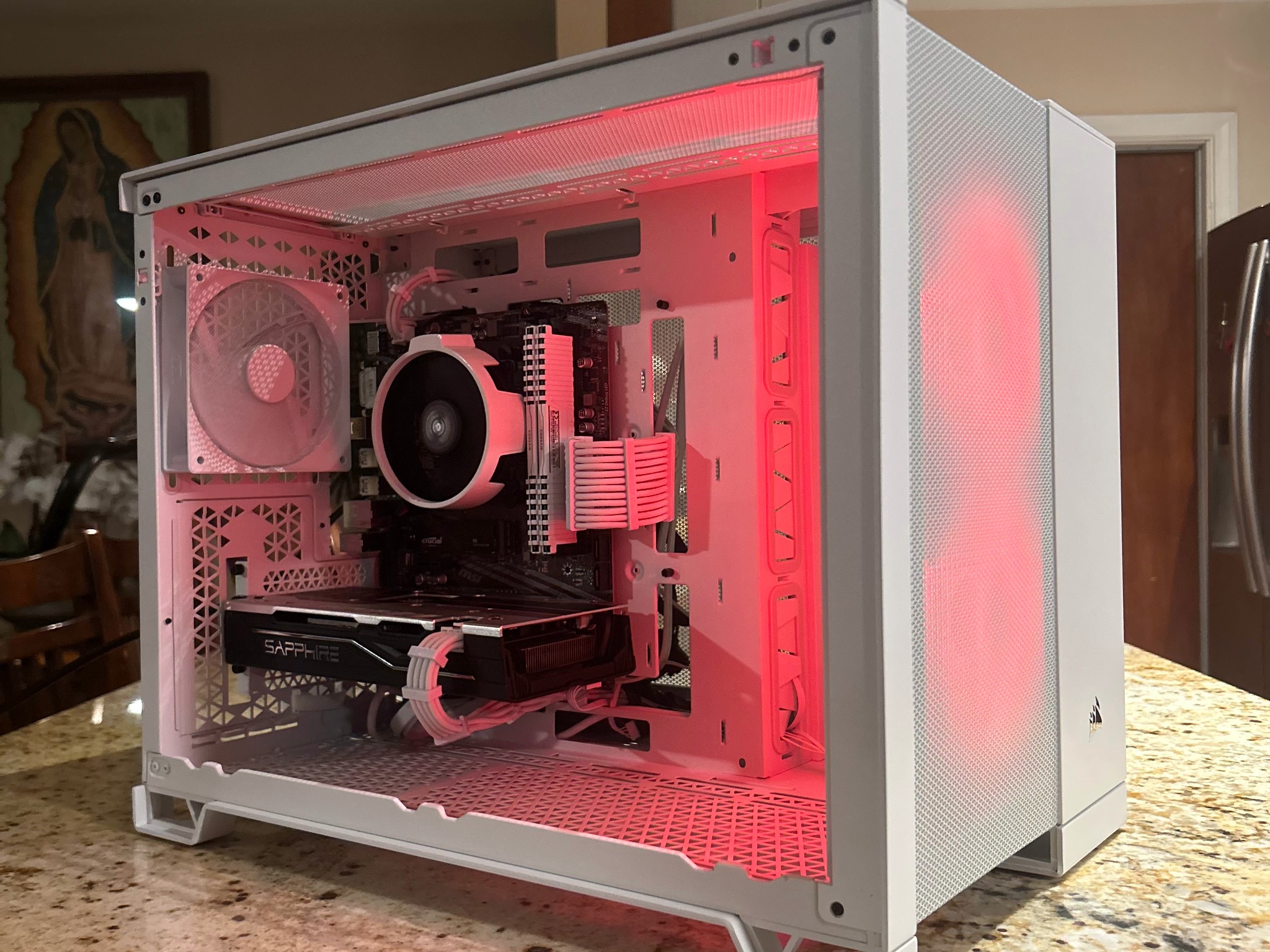 White Budget Gaming PC | RX 580 8GB | RYZEN 5 3600 | 16GB RAM | 500GB SSD| WIN 11 PRO