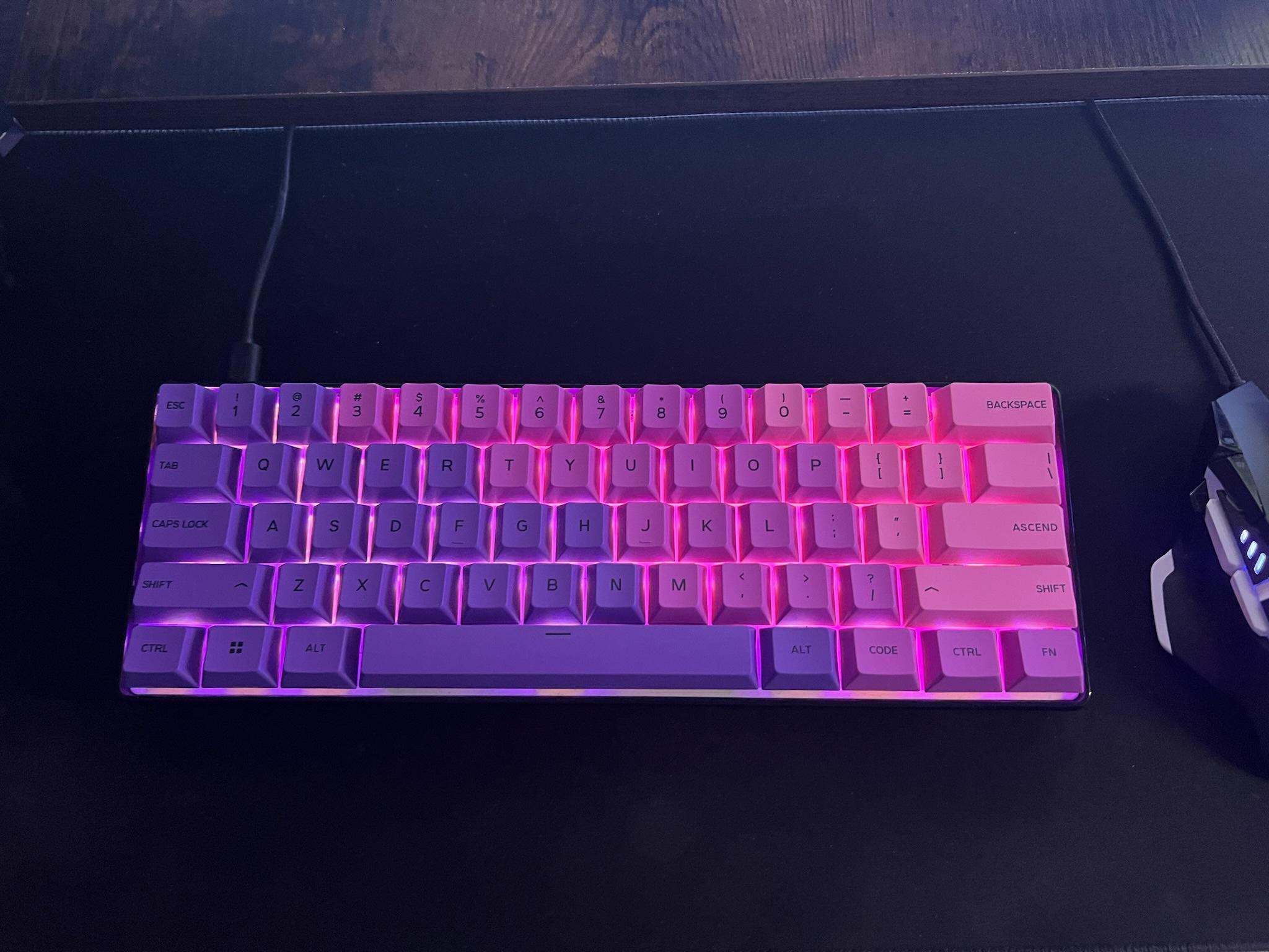 Matrix 60% Custom Mechanical Gaming Keyboard | 🟣🪐 Galactic Wonder 🪐🟣