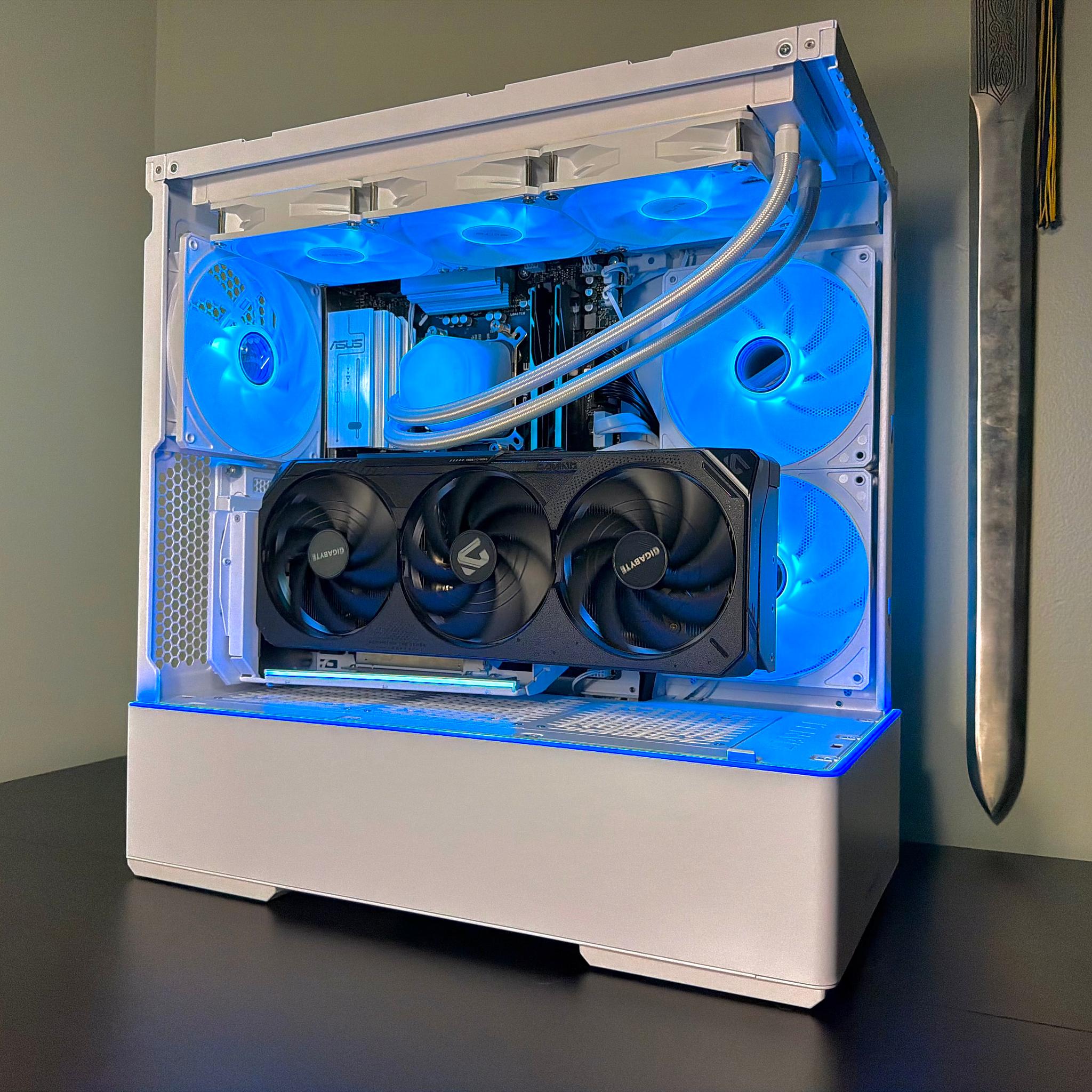 RTX 5080 | Ryzen 7 9800X3D | 64GB DDR5 | 2TB Gen5 | 1000w Gold Power Supply | White Gaming PC