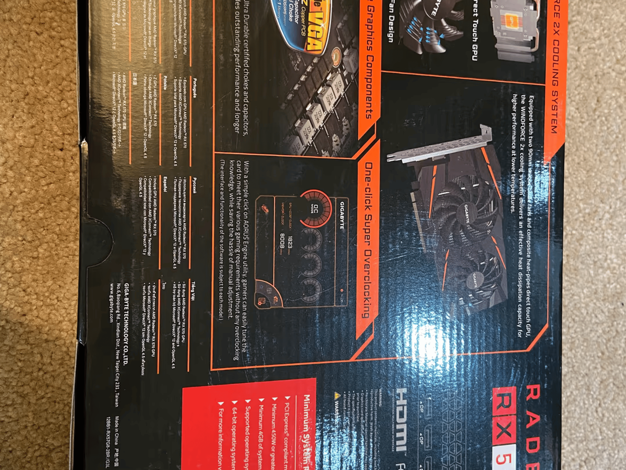 Gigabyte Radeon RX 570 8 GB - Clean and No Mining