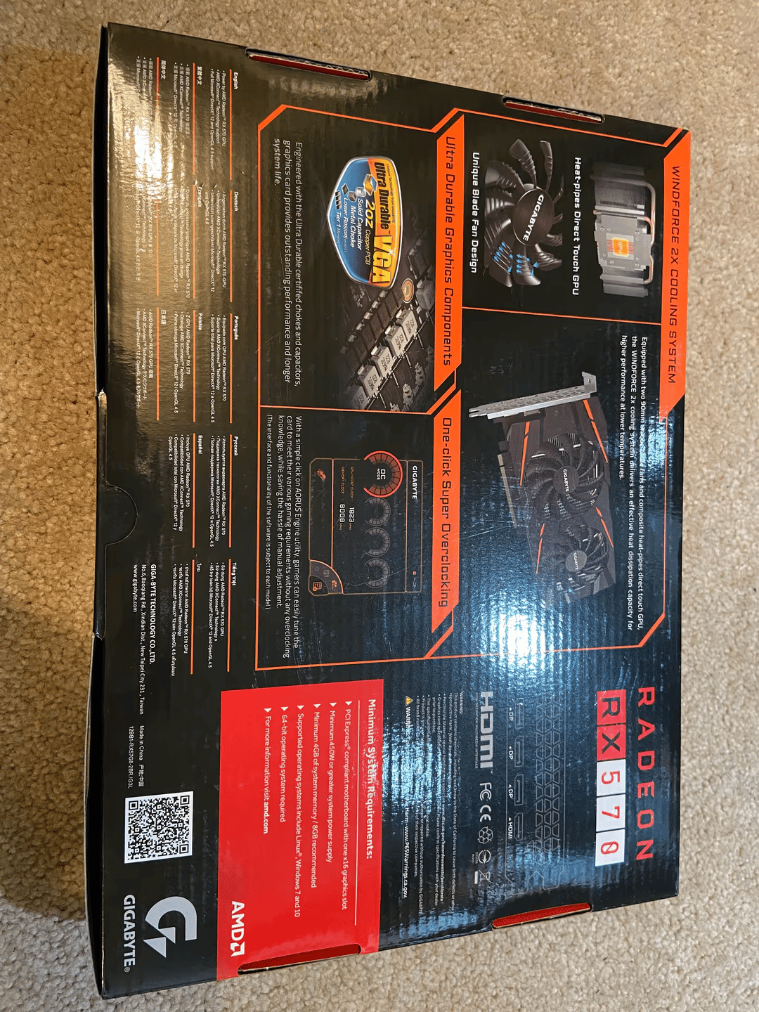 Gigabyte Radeon RX 570 8 GB - Clean and No Mining