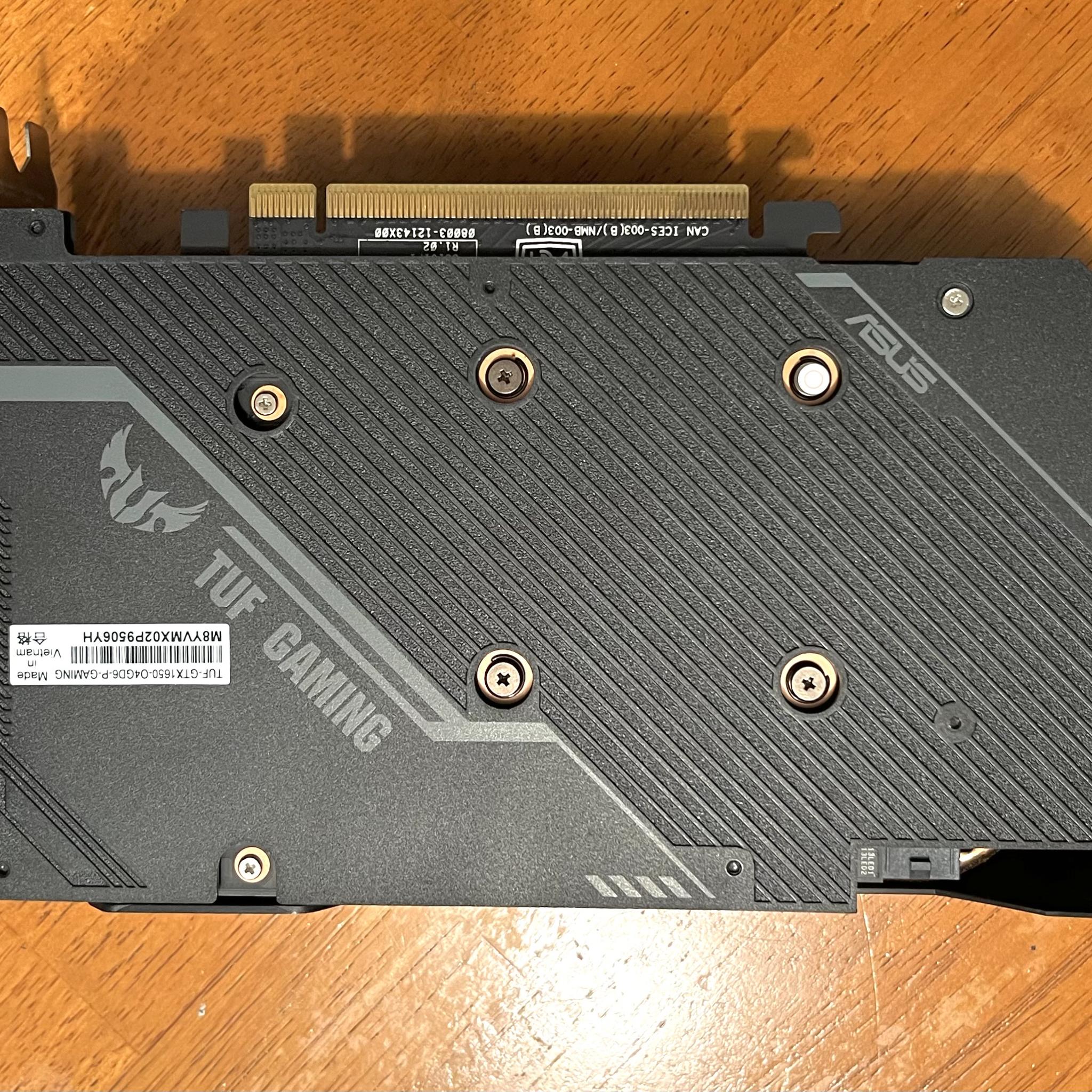 GTX 1650 - Asus Tuf Gaming OC