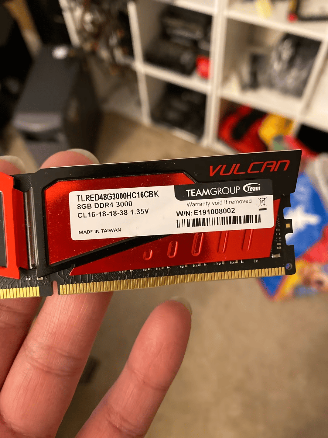 T-Force Vulcan DDR4 3000 MHz 8GB CL16