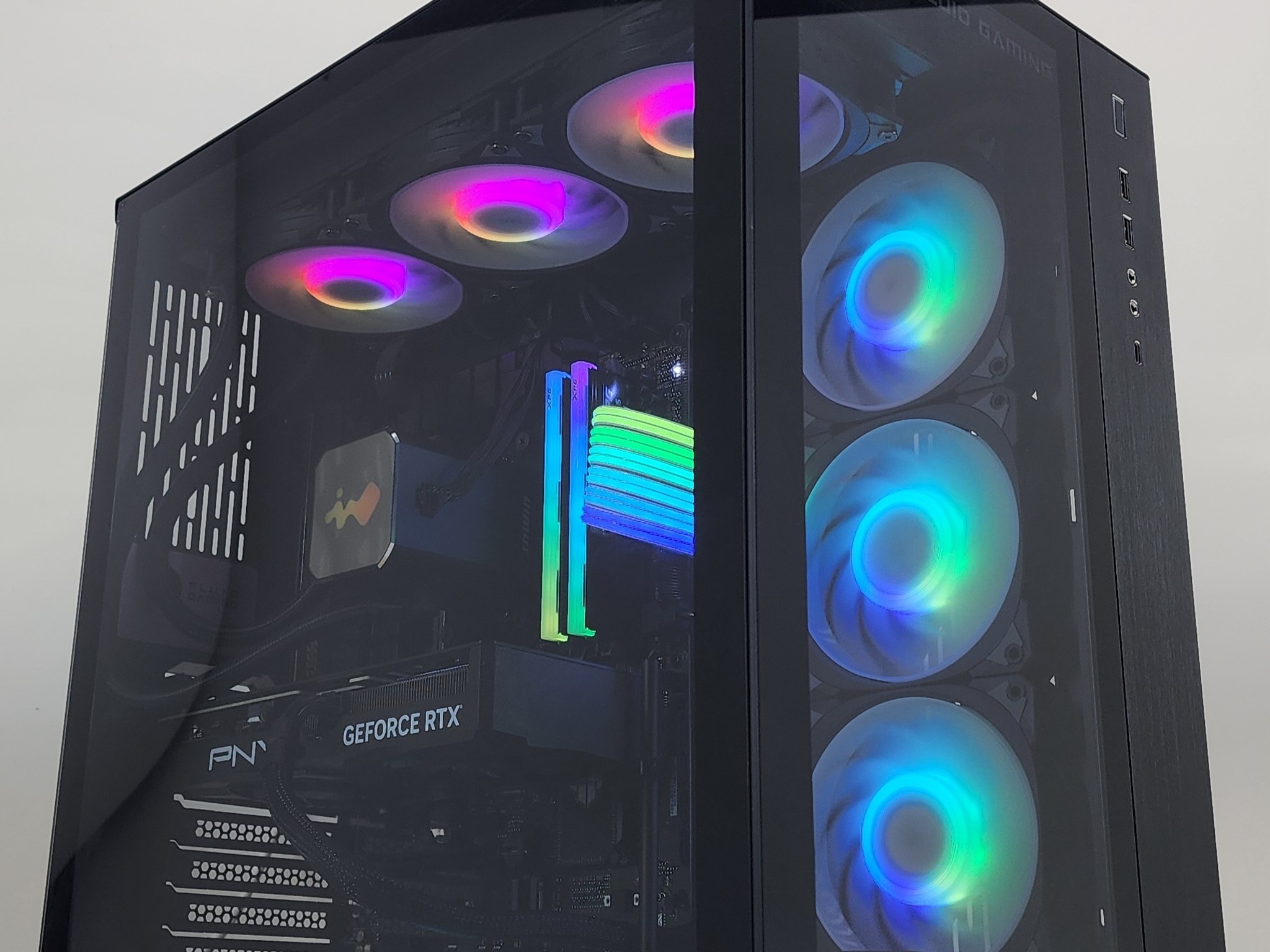 Gaming PC Ryzen 7 9700X 32GB RAM 2TB SSD RTX 4070 SUPER 12GB Windows 11 Computer
