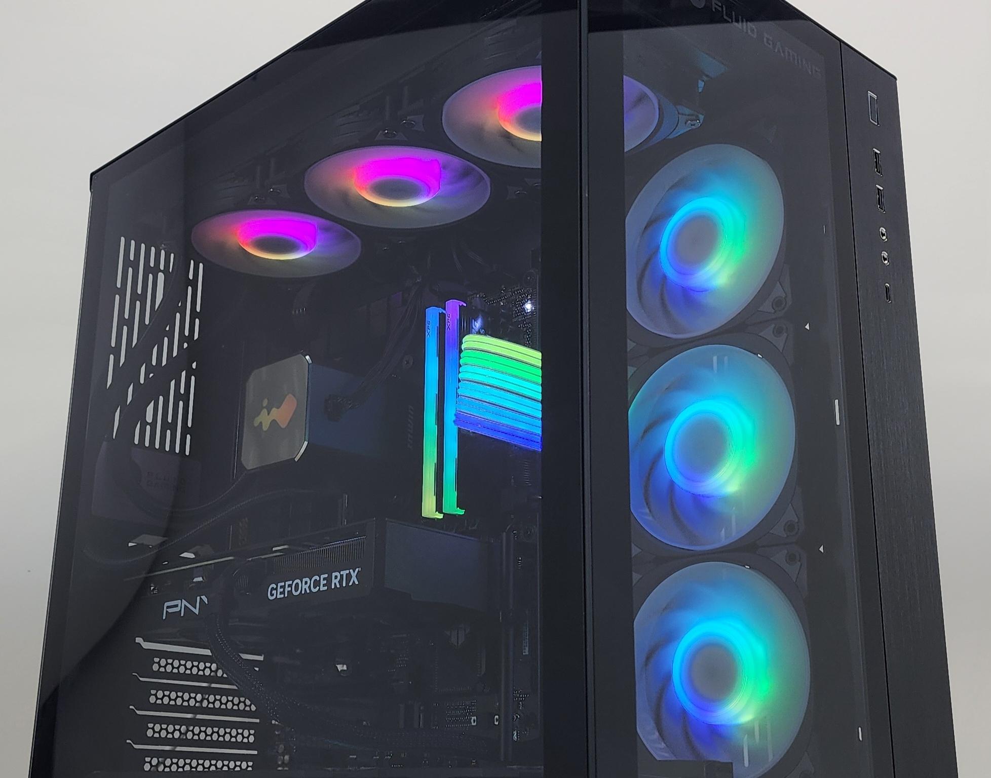 Gaming PC Ryzen 7 9700X 32GB RAM 2TB SSD RTX 4070 SUPER 12GB Windows 11 Computer