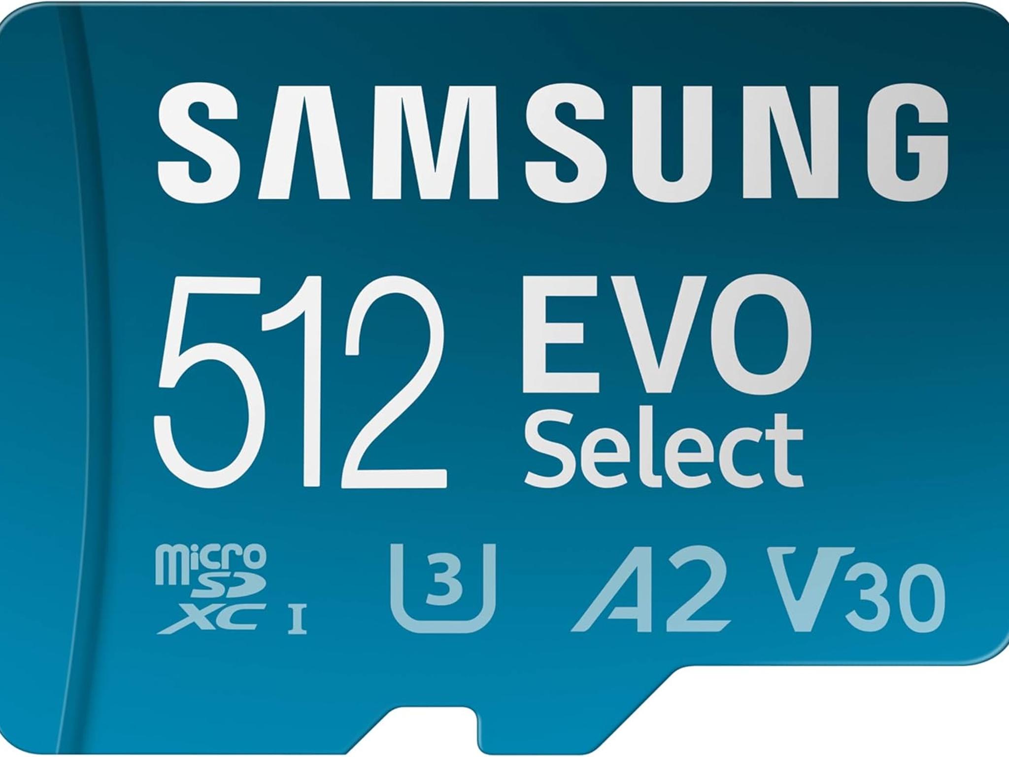 512GB SAMSUNG EVO Select Micro SD-Memory-Card microSDXC 130MB/s