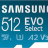 512GB SAMSUNG EVO Select Micro SD-Memory-Card microSDXC 130MB/s