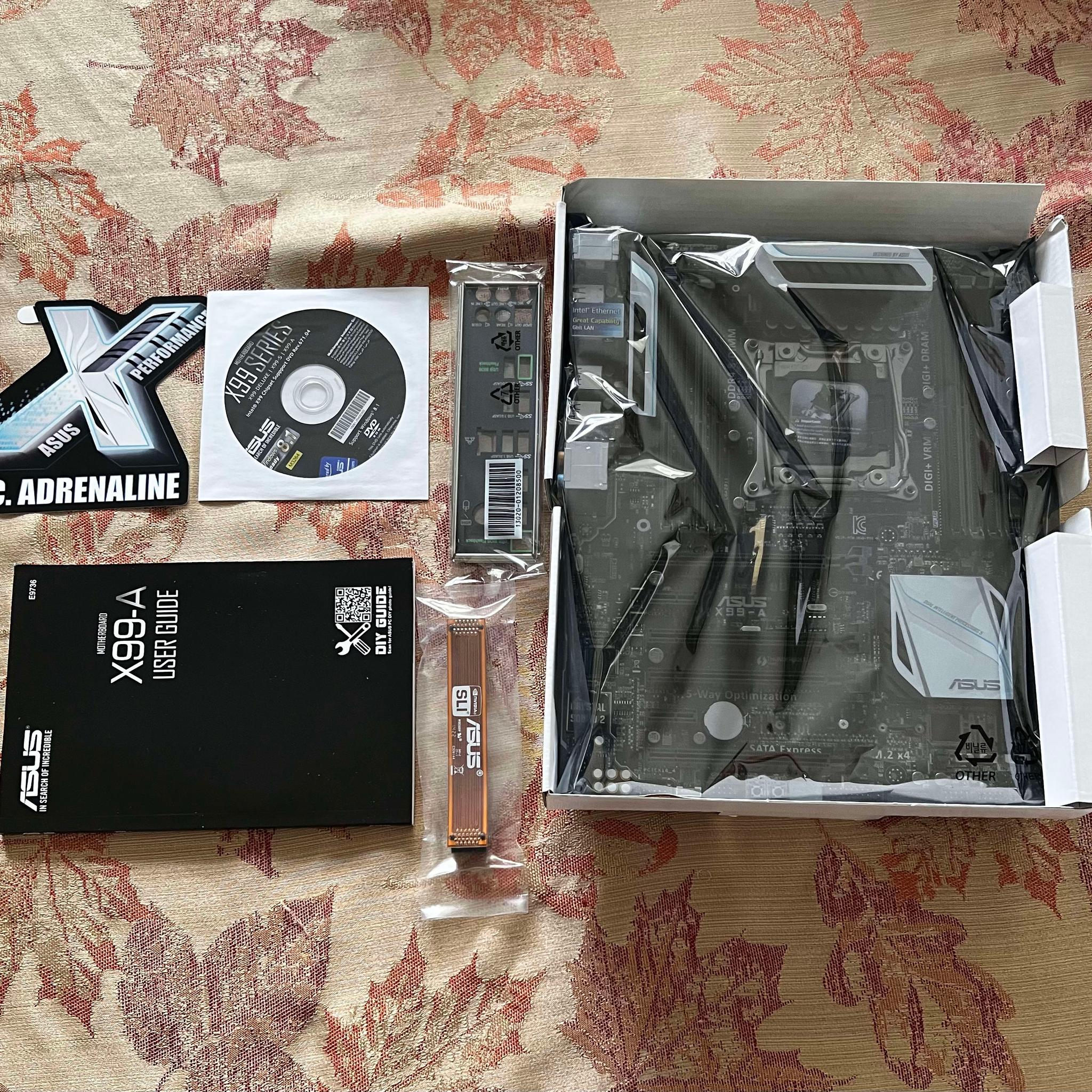 BRAND NEW ASUS X99-A motherboard 5-way optimization