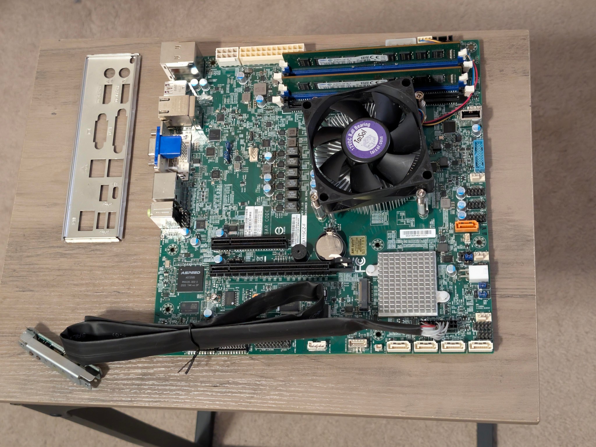 Supermicro X11SCZ-F Micro ATX LGA1151 Motherboard + Xeon E-2124G CPU + 16GB DDR4