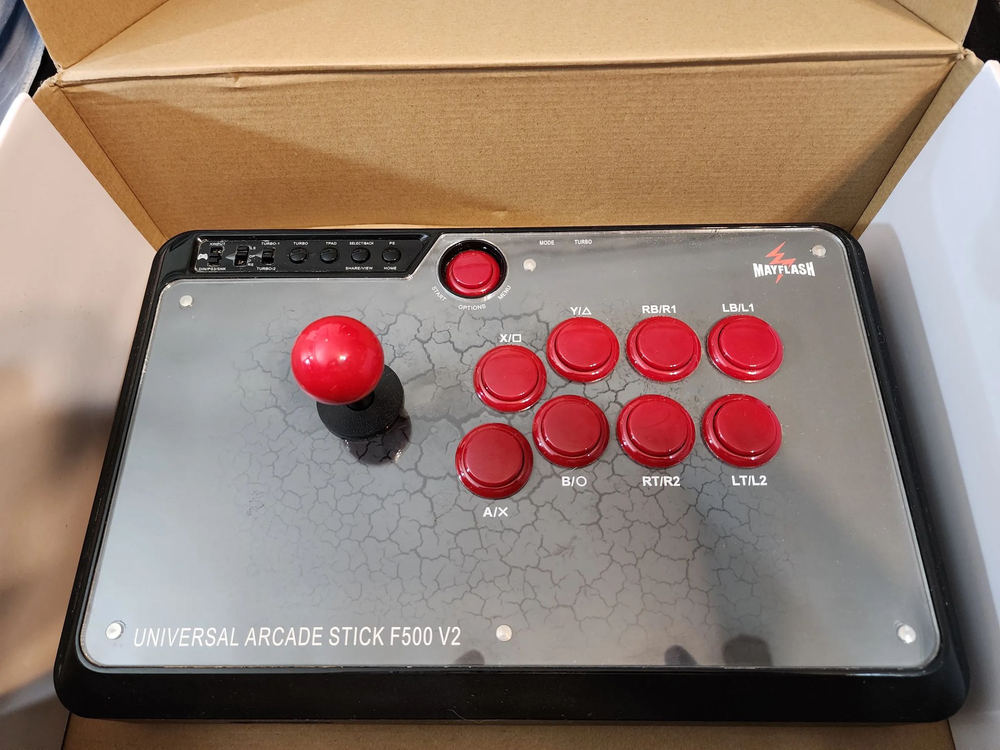 MAYFLASH Universal Arcade Fighting Stick F500  Switch, Xbox, PS, Windows, Raspberry Pi, Steam Deck