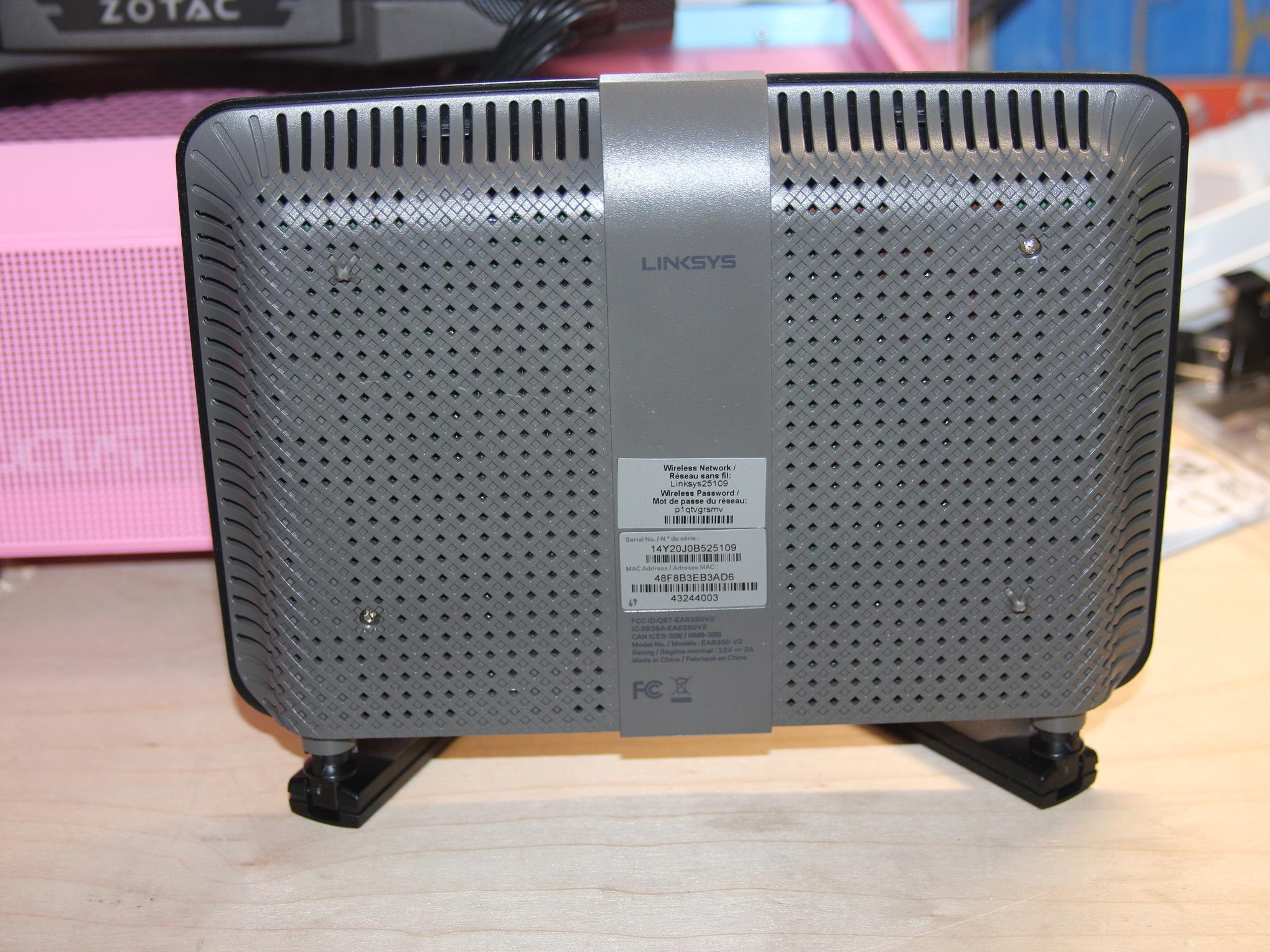 Linksys EA6350 AC1200+ Dual-Band WiFi Gigabit Router 4 Port Switch * TESTED & WORKING *