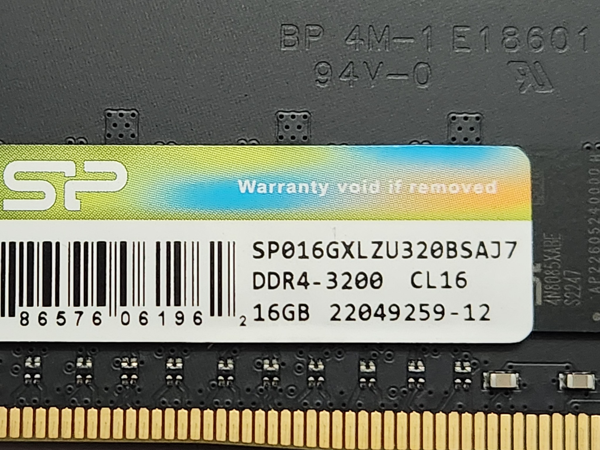 SP DDR4 3200 CL16 32GB kit.