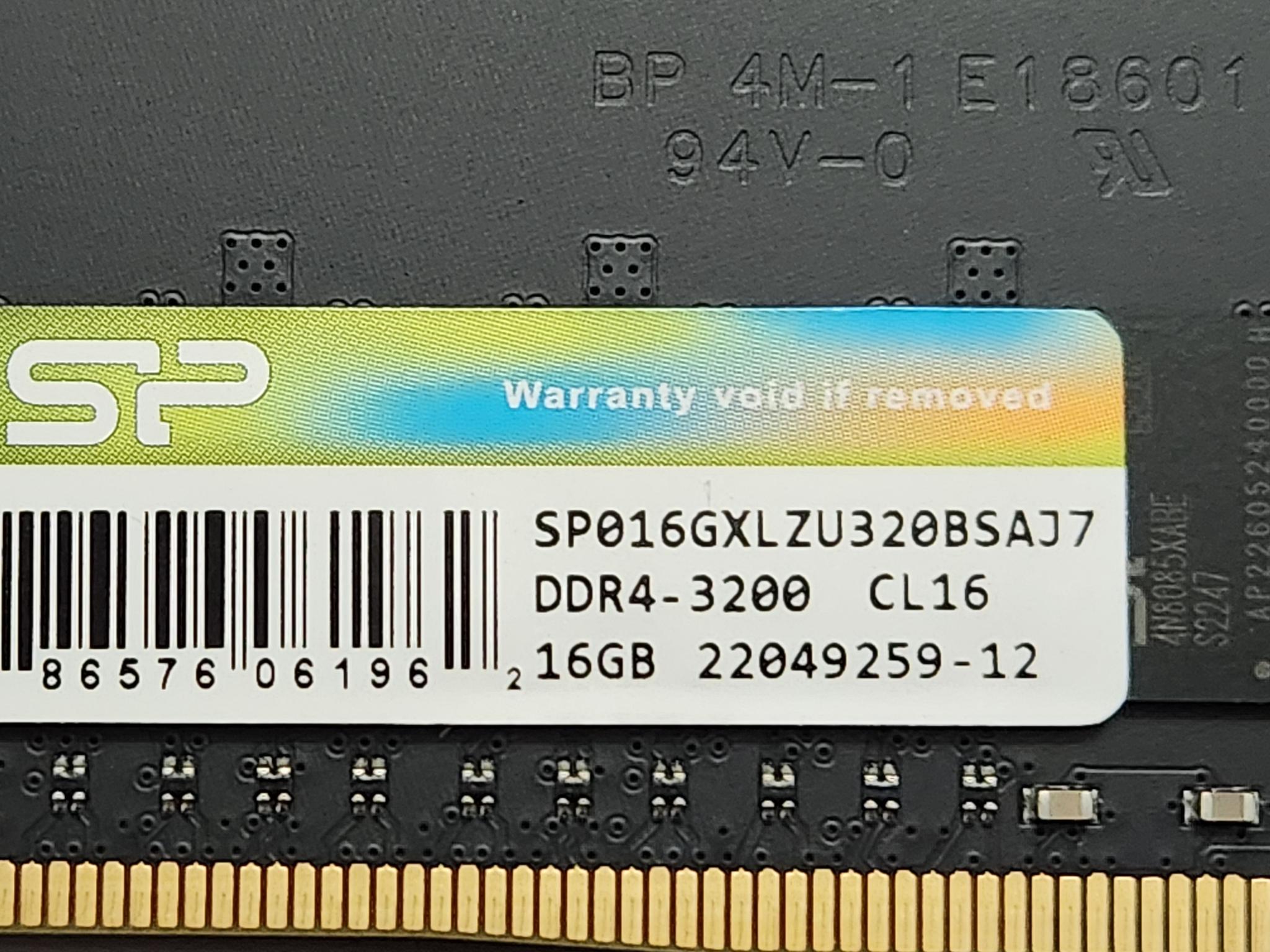 SP DDR4 3200 CL16 32GB kit.