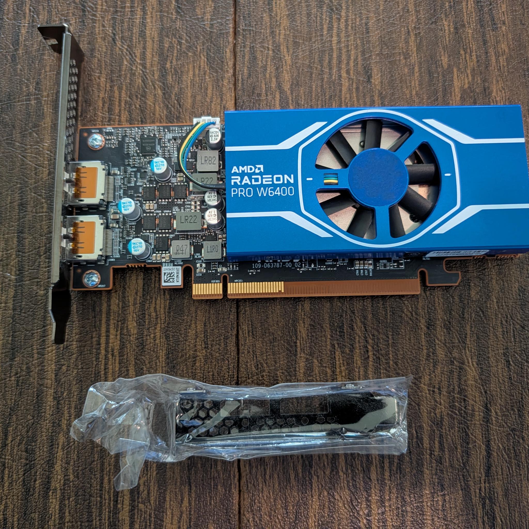 AMD Radeon PRO W6400 4GB GDDR6 Low Profile
