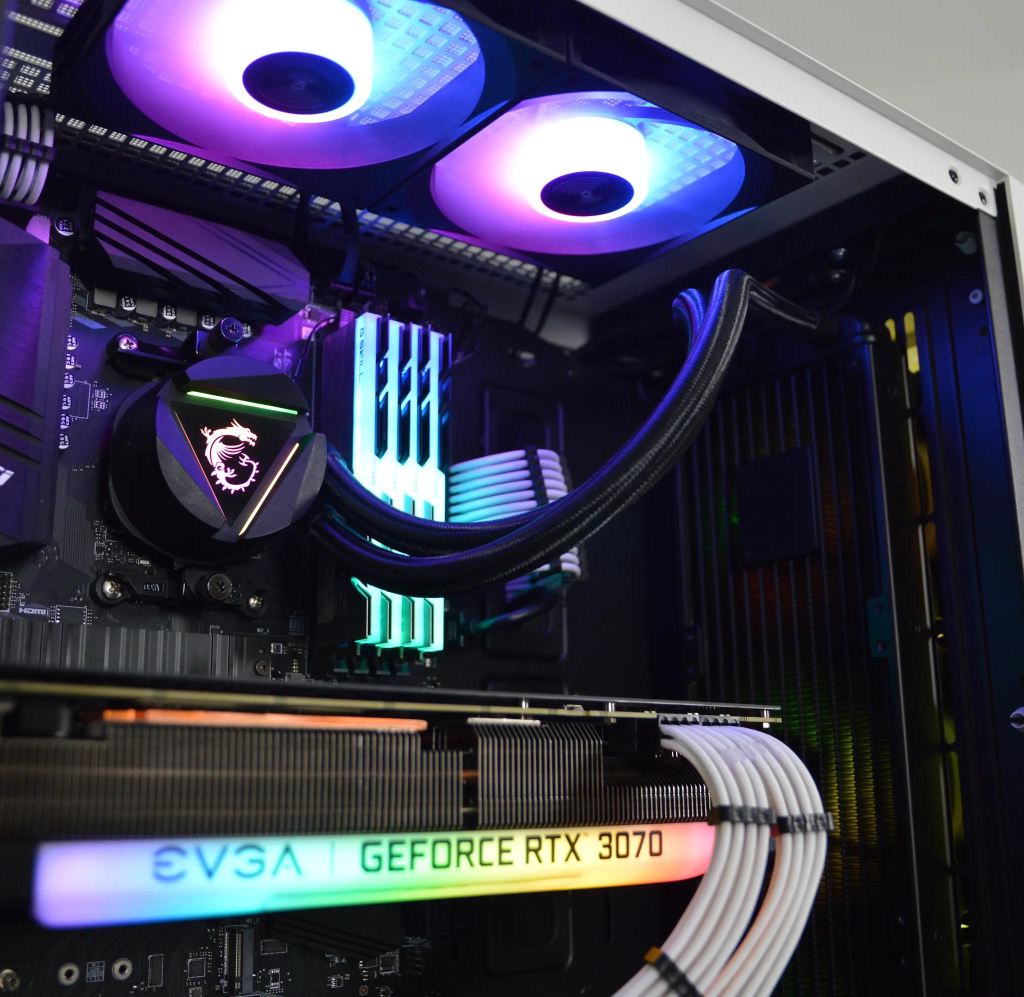 ⚪️⚫️ RTX 3070 | RYZEN 7 5800X | 32 GB RGB RAM | 1TB NVME GEN 4 SSD | "MIDNIGHT SNOW" |