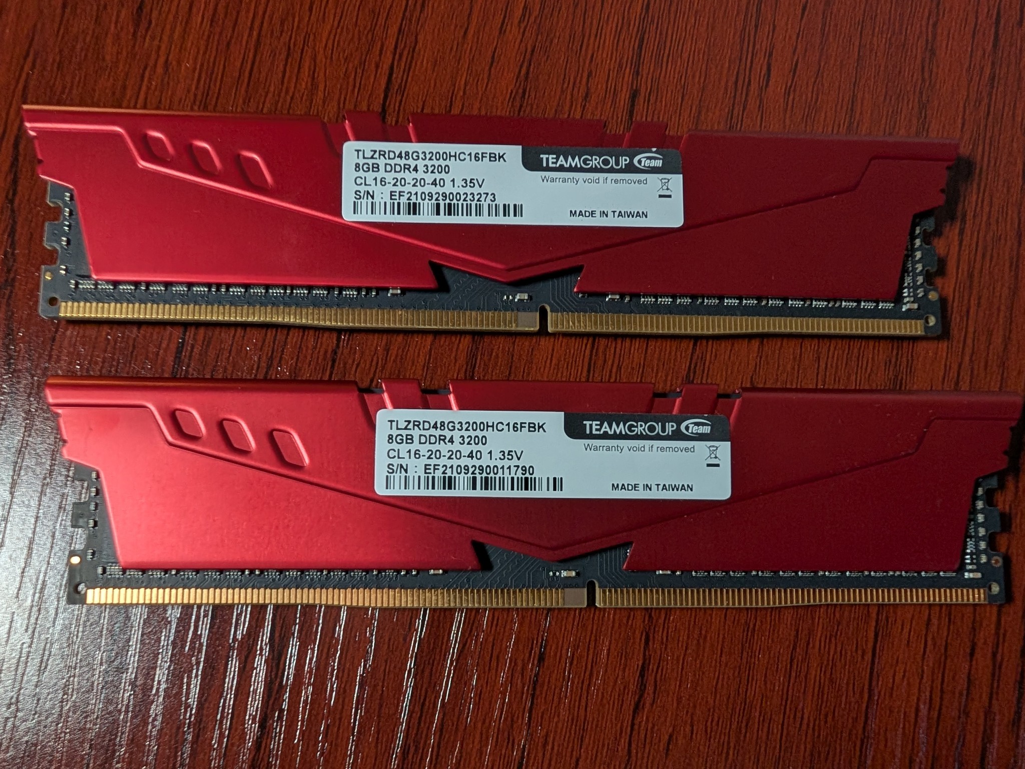 TEAMGROUP T-Force Vulcan Z 16GB (2x8GB) 3200 DDR4 RAM
