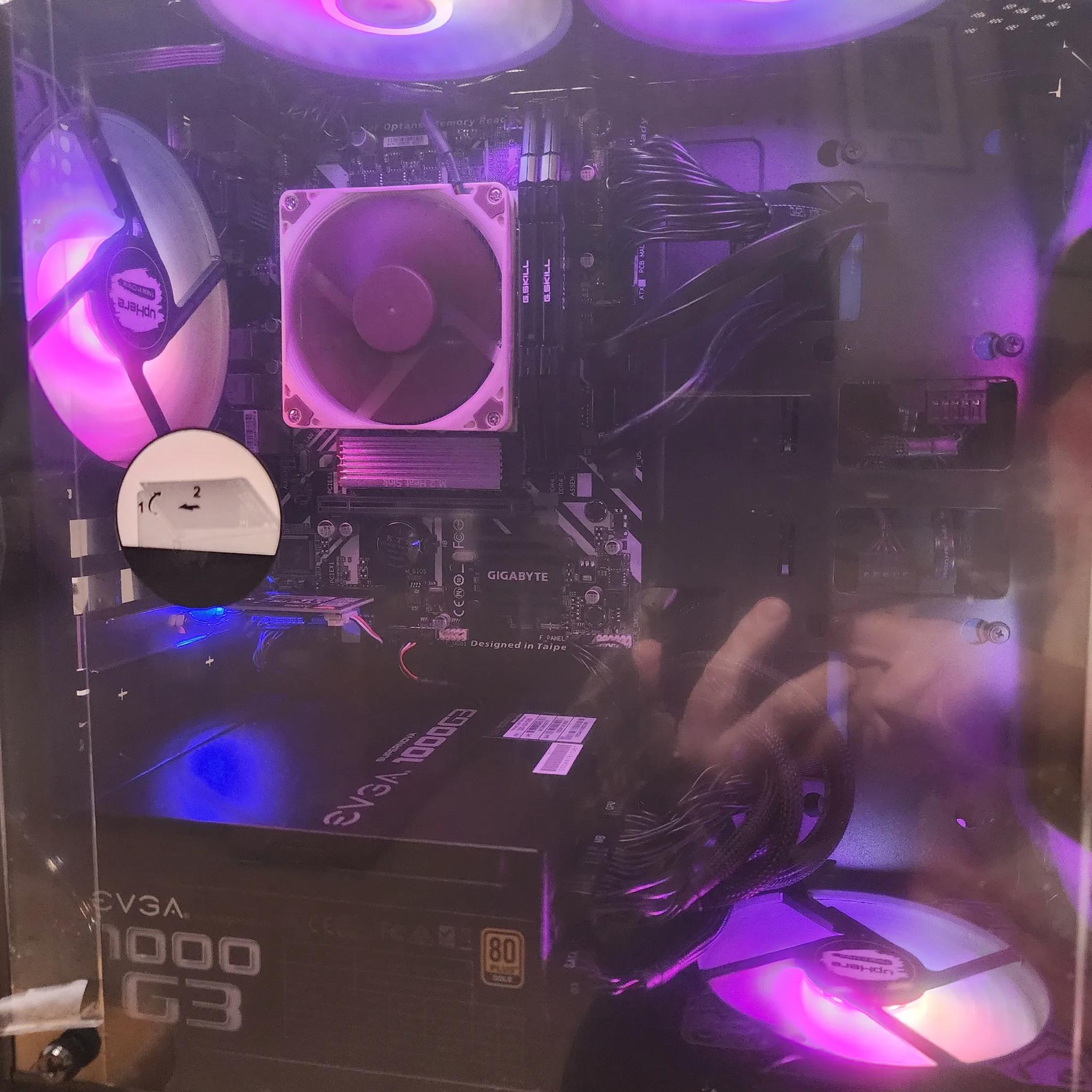 MSI AMD RX 5700 I7 9700 1000watt PSU 16GB DDR4 3200 NOS Build