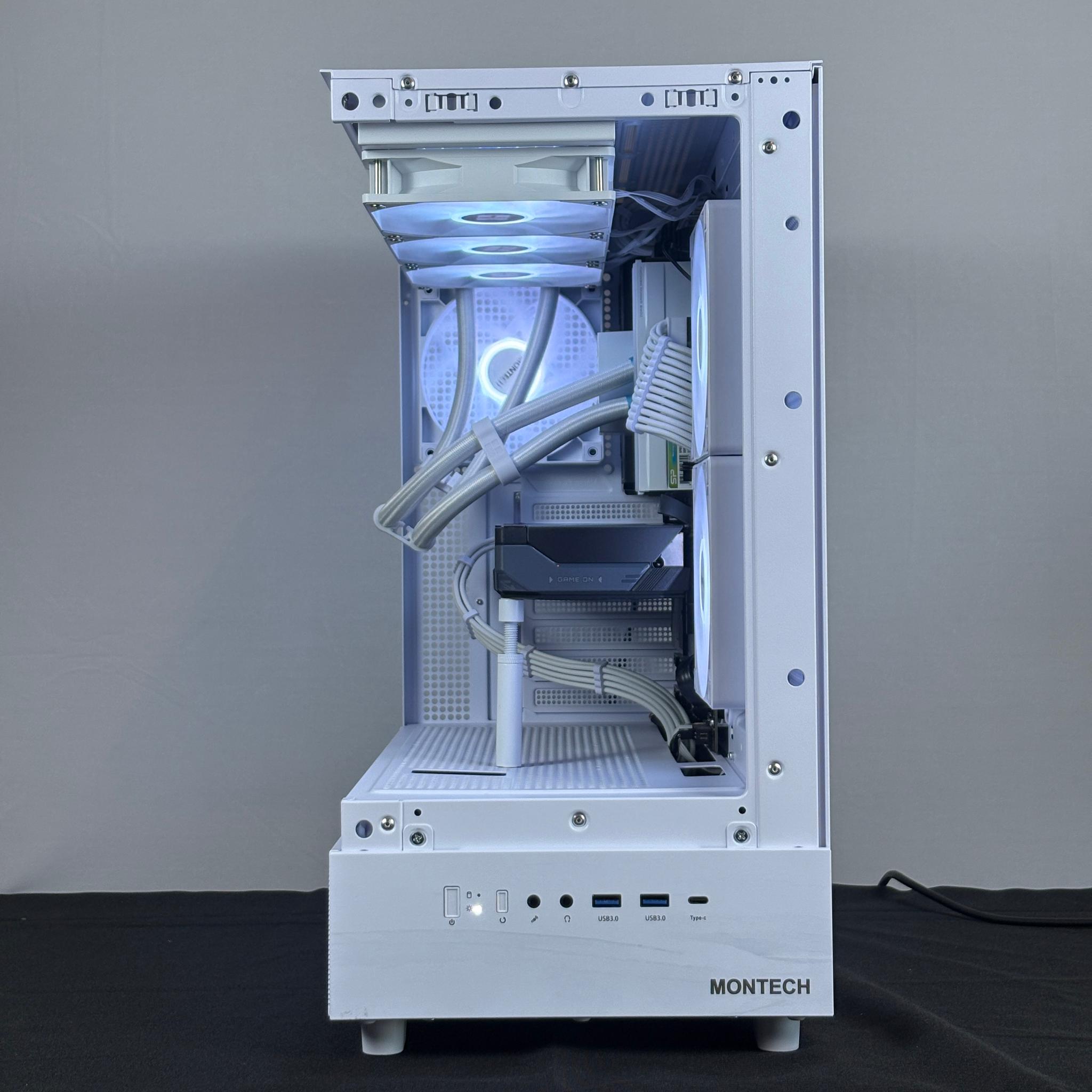 🤍 White RTX 5060 + Ryzen 5 PC | 32GB DDR5 | Full ARGB Control | WiFi + BT