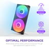 NZXT F280 RGB Core Single Frame Unit with 2 x 140mm RGB Fans Speed & Lighting High Static Pressure