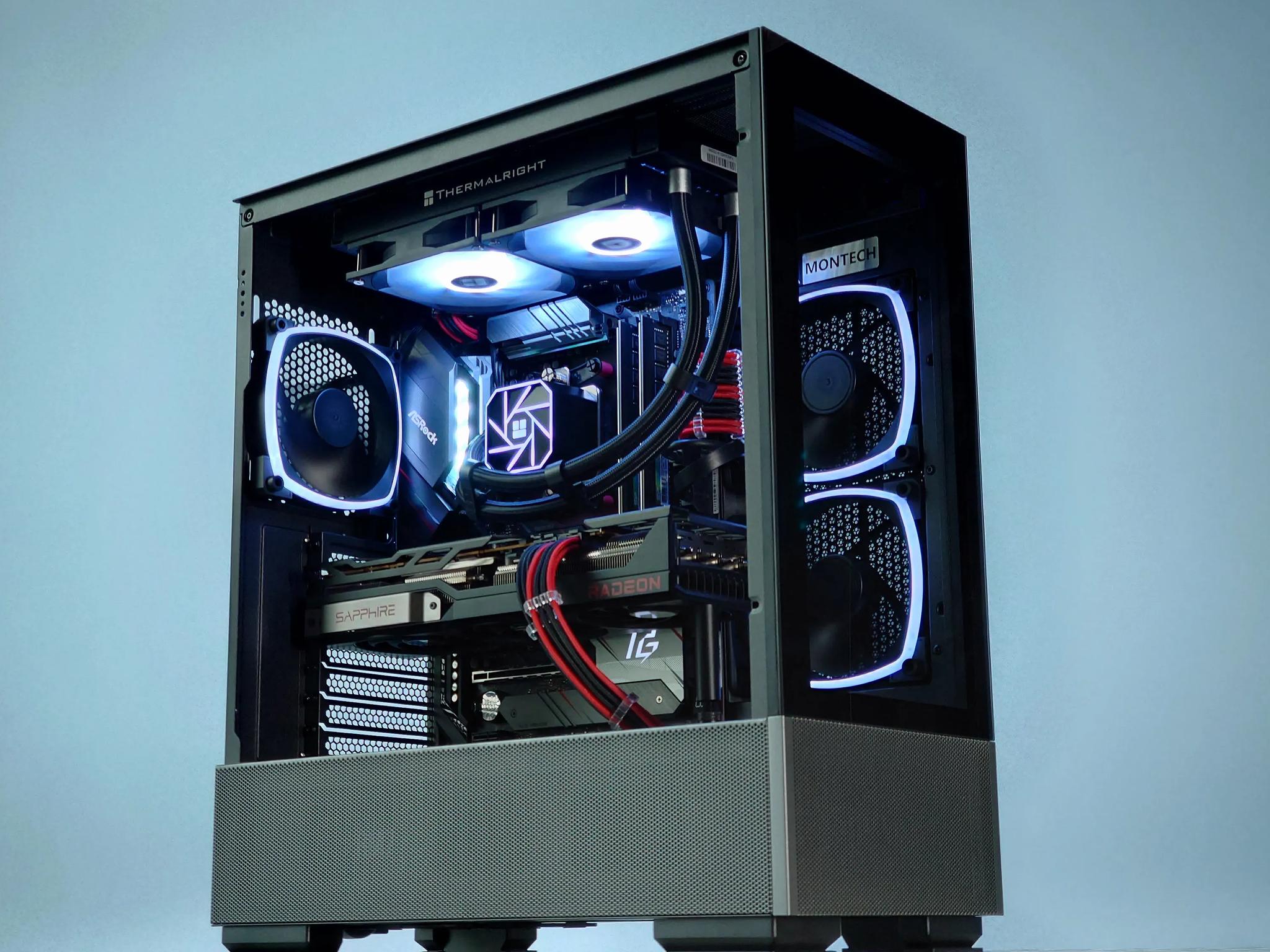 🖤❤️Liquid Cooled Gaming PC🚀AMD RX 6800 16GB🚀AMD Ryzen 7 5800X 8 core🚀32GB DDR4🚀1TB SSD