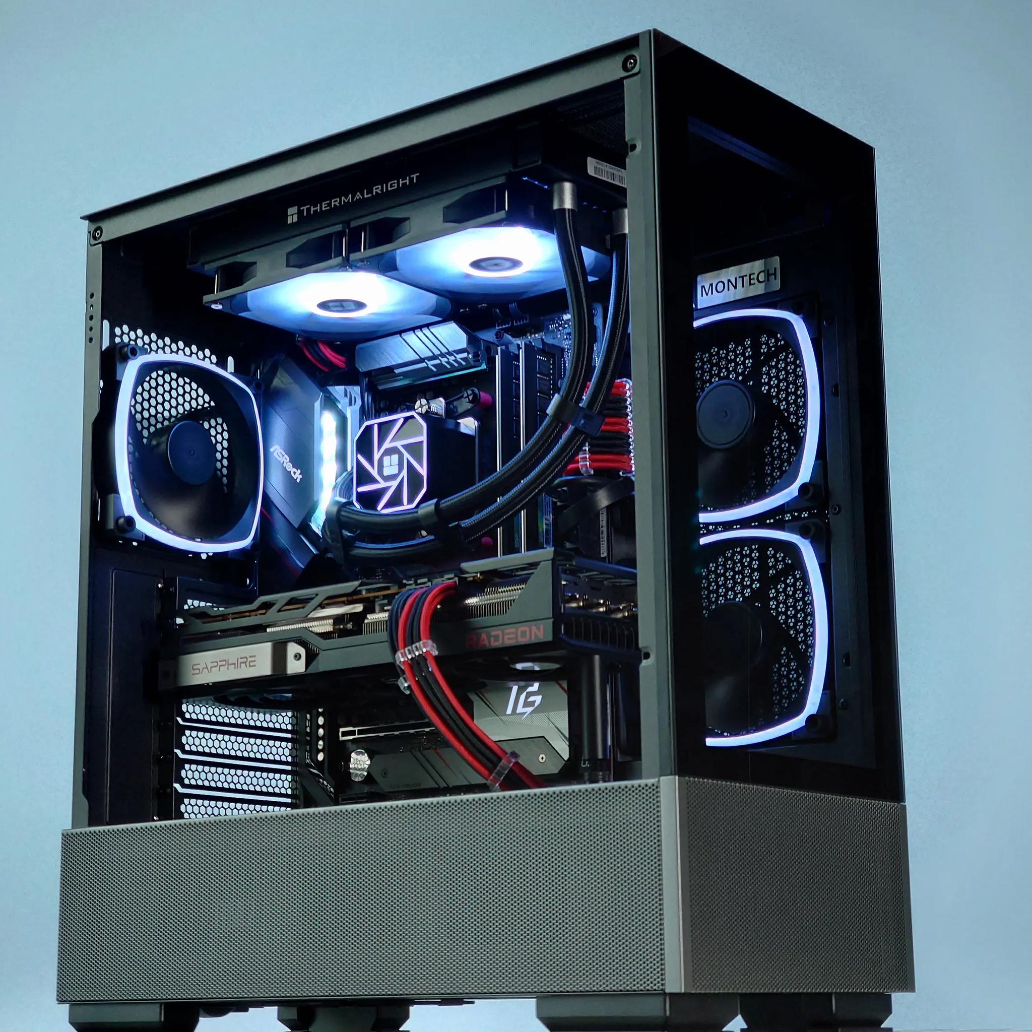 🖤❤️Liquid Cooled Gaming PC🚀AMD RX 6800 16GB🚀AMD Ryzen 7 5800X 8 core🚀32GB DDR4🚀1TB SSD