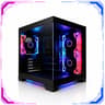 LOVINGCOOL ARGB GAMING PC MATX CASE – PANORAMIC TEMPERED GLASS w/ 3 FANS