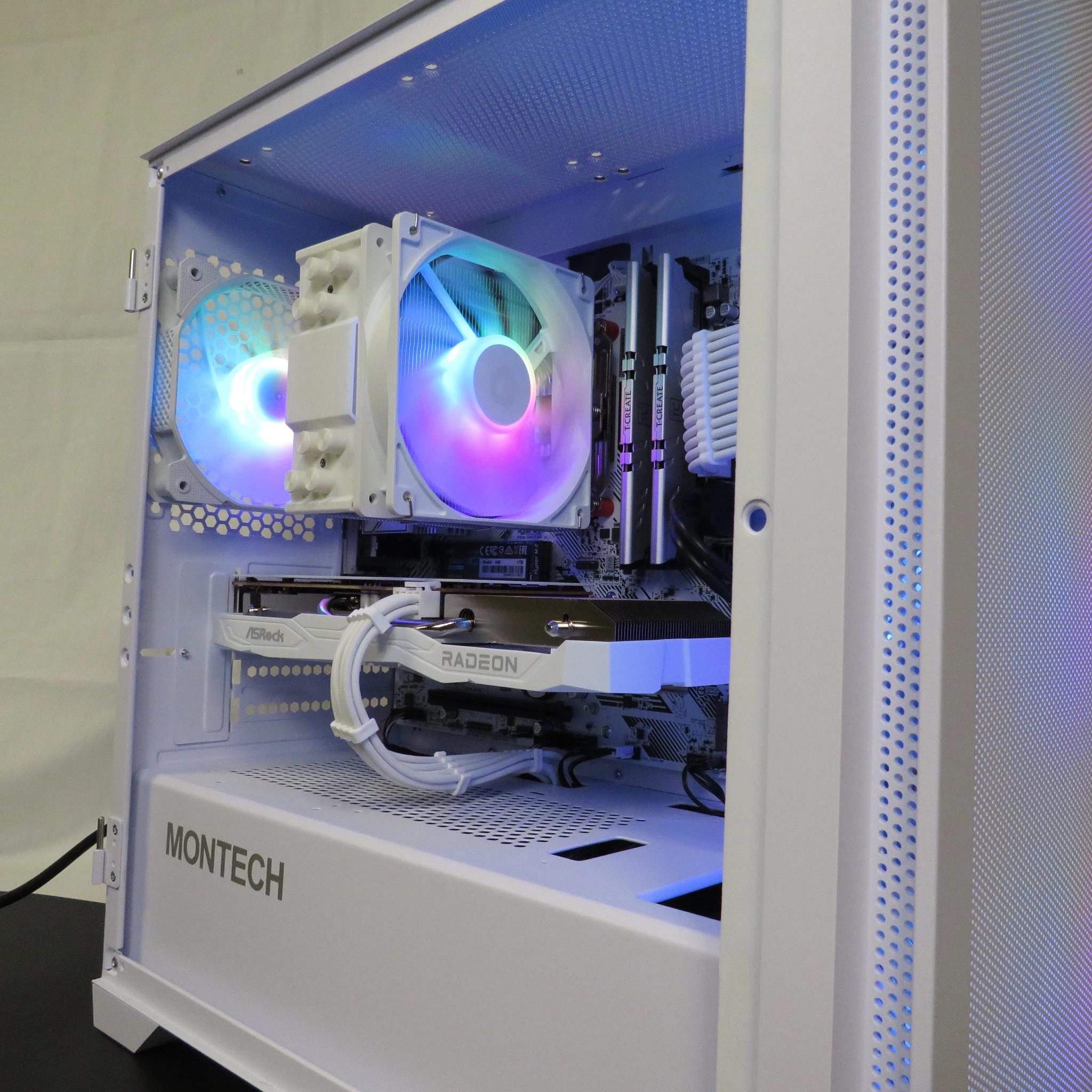 WHITE OUT: All New Parts! Ryzen 5 5600 + AMD RX 6600 + 16 GB RAM + 1 TB NVME SSD