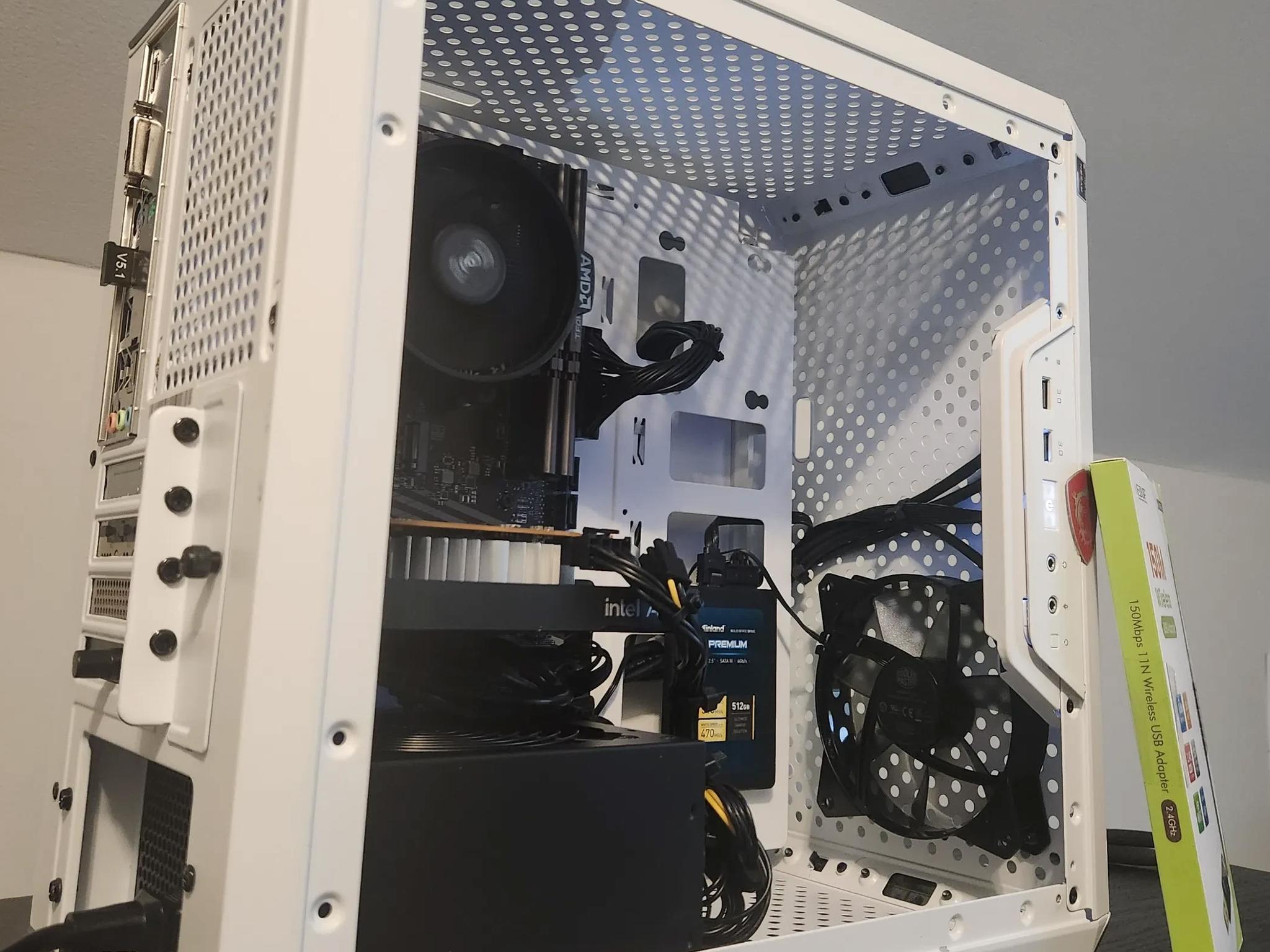 Budget Gaming Rig Ready to Go! Ryzen 5 4500, Intel Arc A380, 16GB Ram, Cooler Master 300L